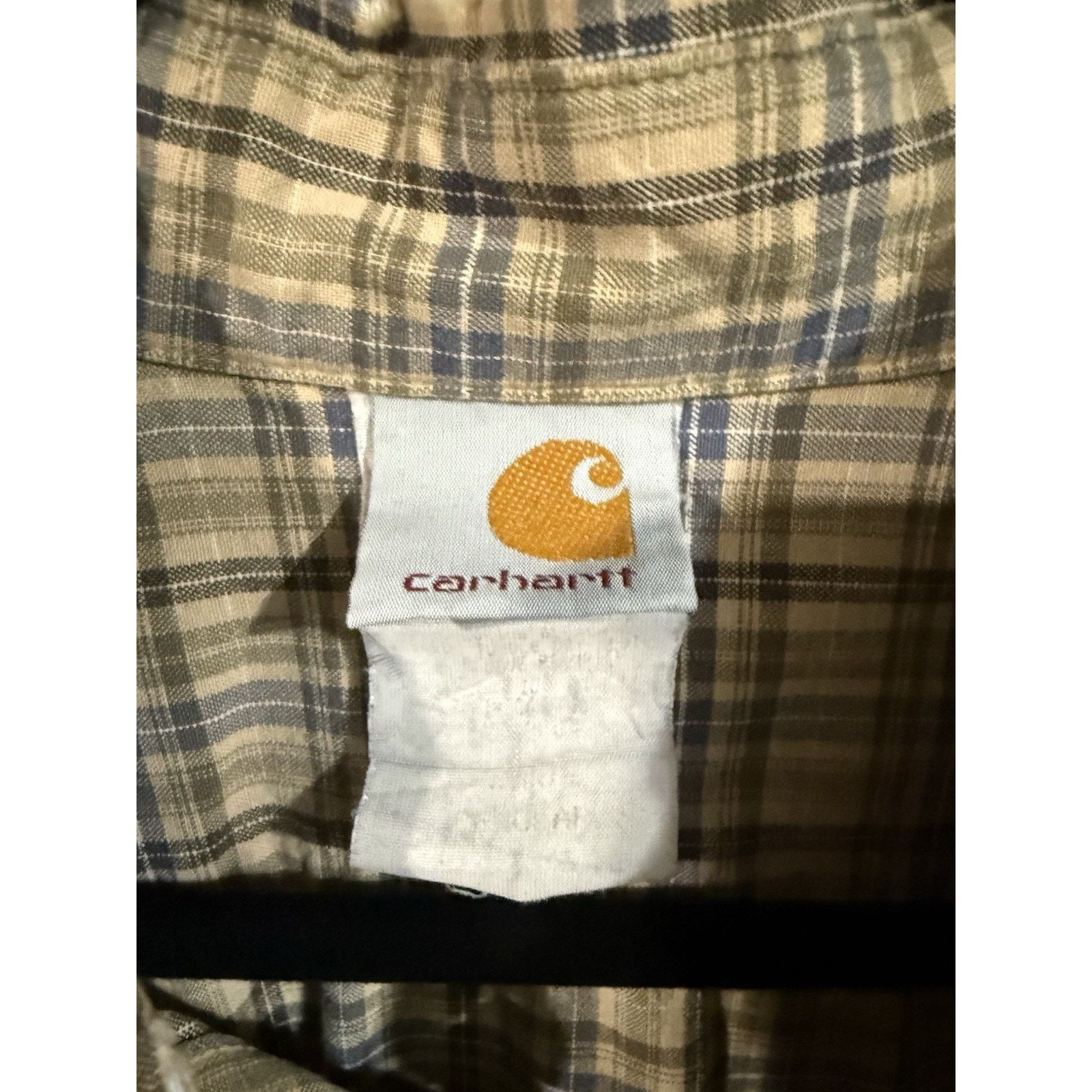 Carhartt Vintage Carhartt Men's Shirt Distressed Frayed Collar Sz 2XL Size US XXL / EU 58 / 5 - 4 Thumbnail