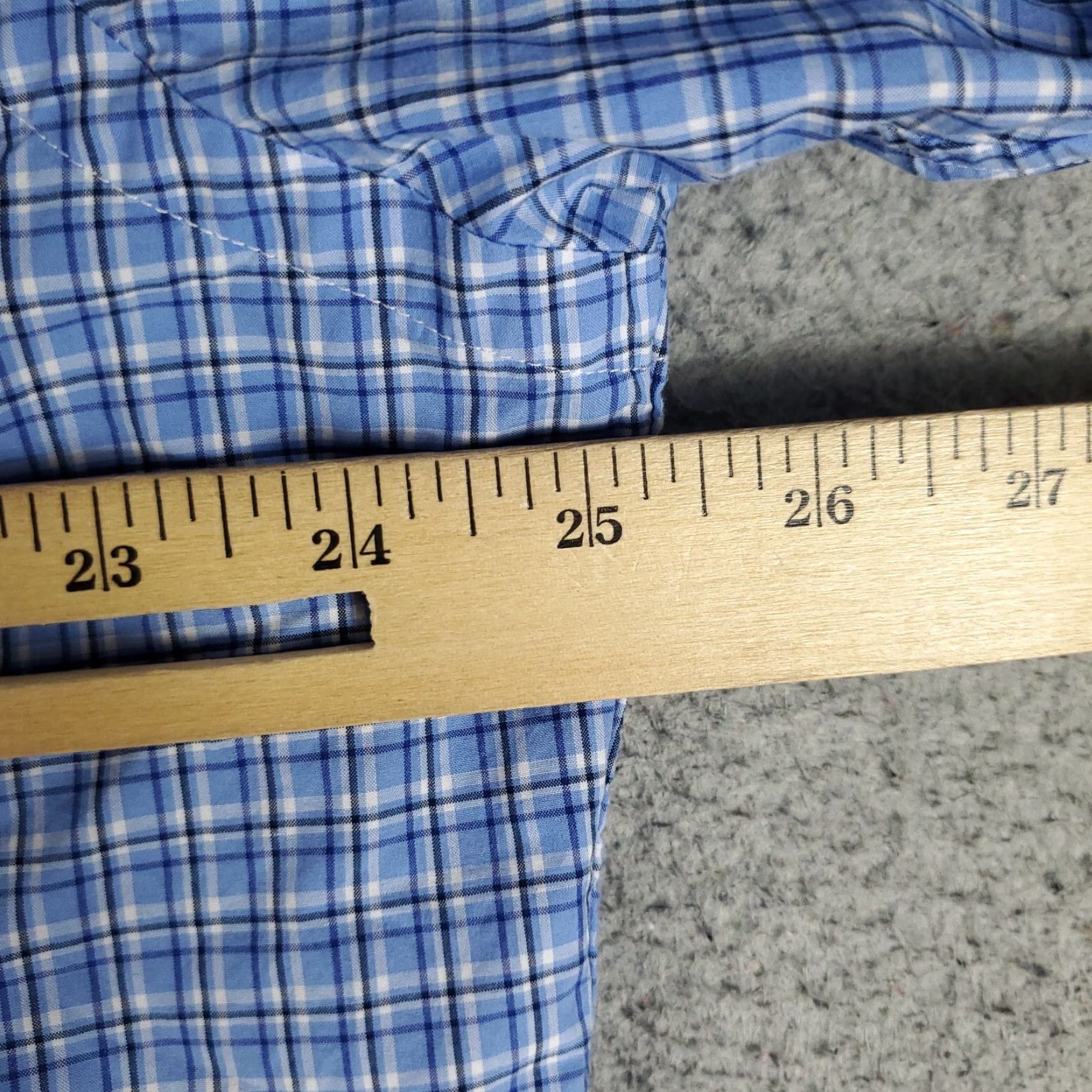 Ralph Lauren Ralph Lauren Shirt Men XL Blue Plaid Button-Up Long Sleeve Casual Button-Front Polo Pony Classic American Preppy wide fit Mens Size US XL / EU 56 / 4 - 6 Thumbnail
