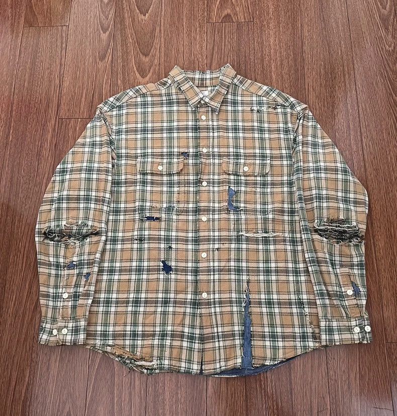 Visvim Visvim VISVIM 20SS Lumber Shirt Long Sleeve Crash-2506 Size US M / EU 48-50 / 2 - 1 Thumbnail