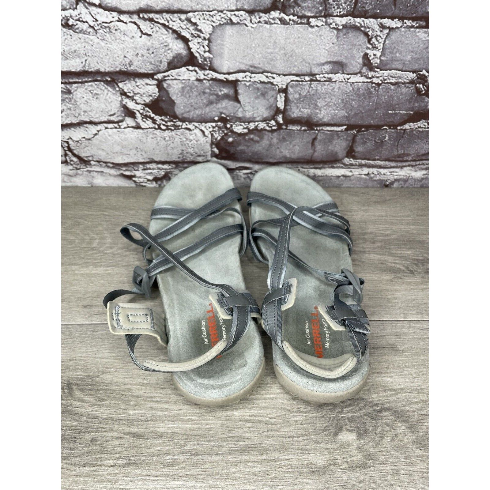 Merrell Merrell Terran Ivy Lattice J94990 Monument Gray Strappy Sand Size US 10 / IT 40 - 14 Thumbnail