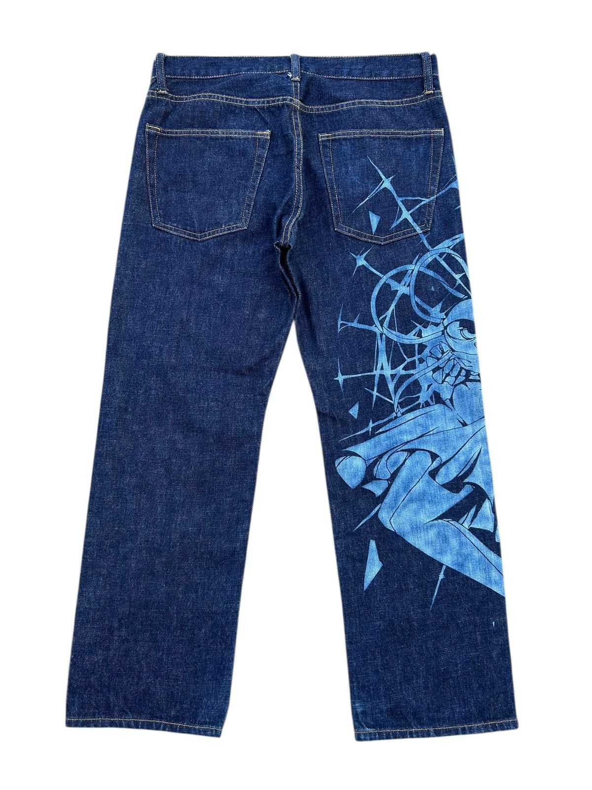 Kapital Japanese Anime character Denim Jeans Size US 34 / EU 50 - 7 Thumbnail