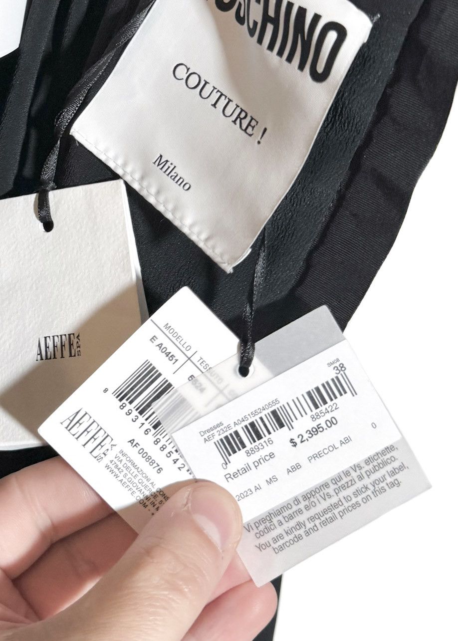 Moschino Moschino Couture! 2023 Black Double Breasted Blazer Dress Size XS / US 0-2 / IT 36-38 - 8 Thumbnail