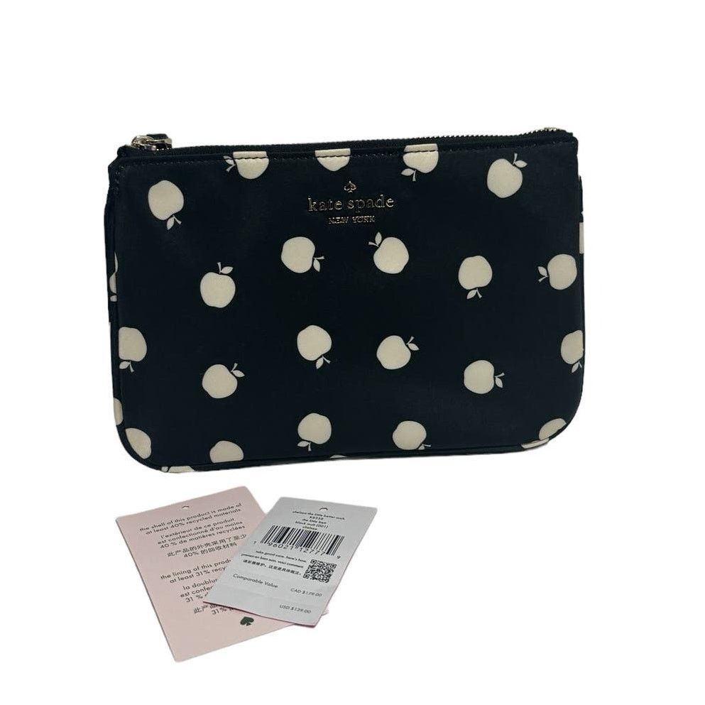 Kate Spade Kate Spade Apple Printed Nylon Medium Wristlet Zip Pouch Size ONE SIZE - 5 Thumbnail