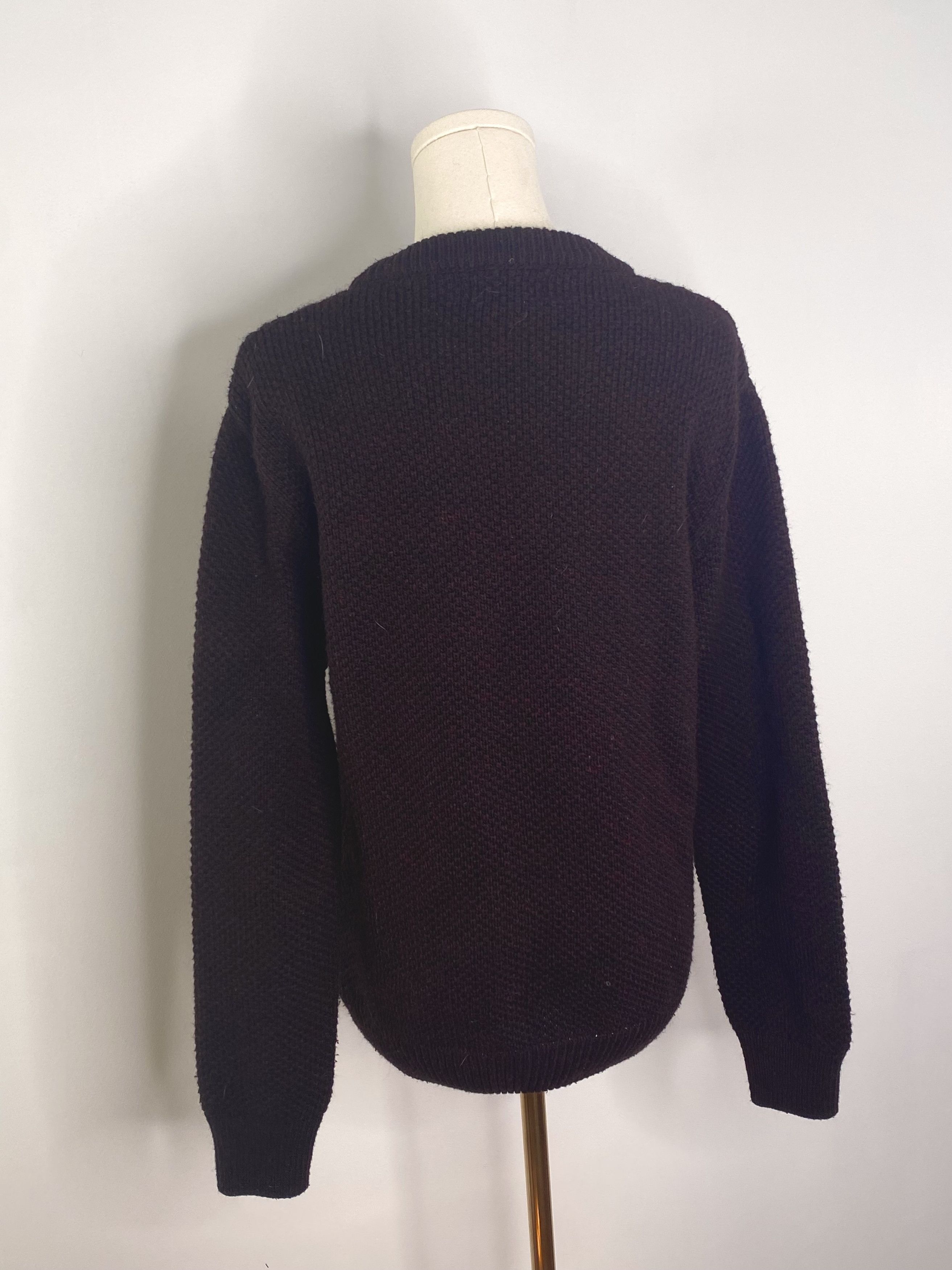 Zara Zara Man - Burgundy cable knit sweater Size US M / EU 48-50 / 2 - 6 Thumbnail