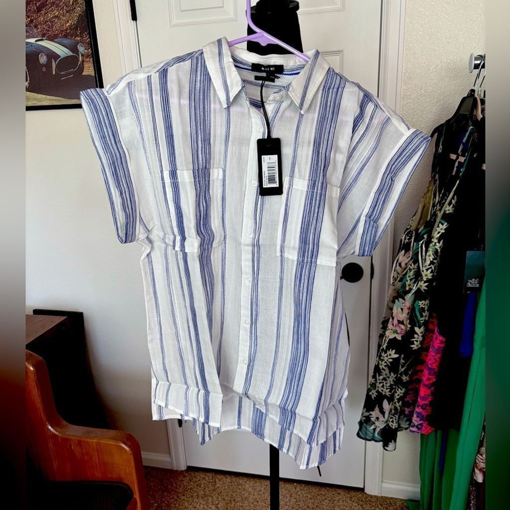 Miss Me Miss me collared shirt NWT L Size L / US 10 / IT 46 - 1 Thumbnail