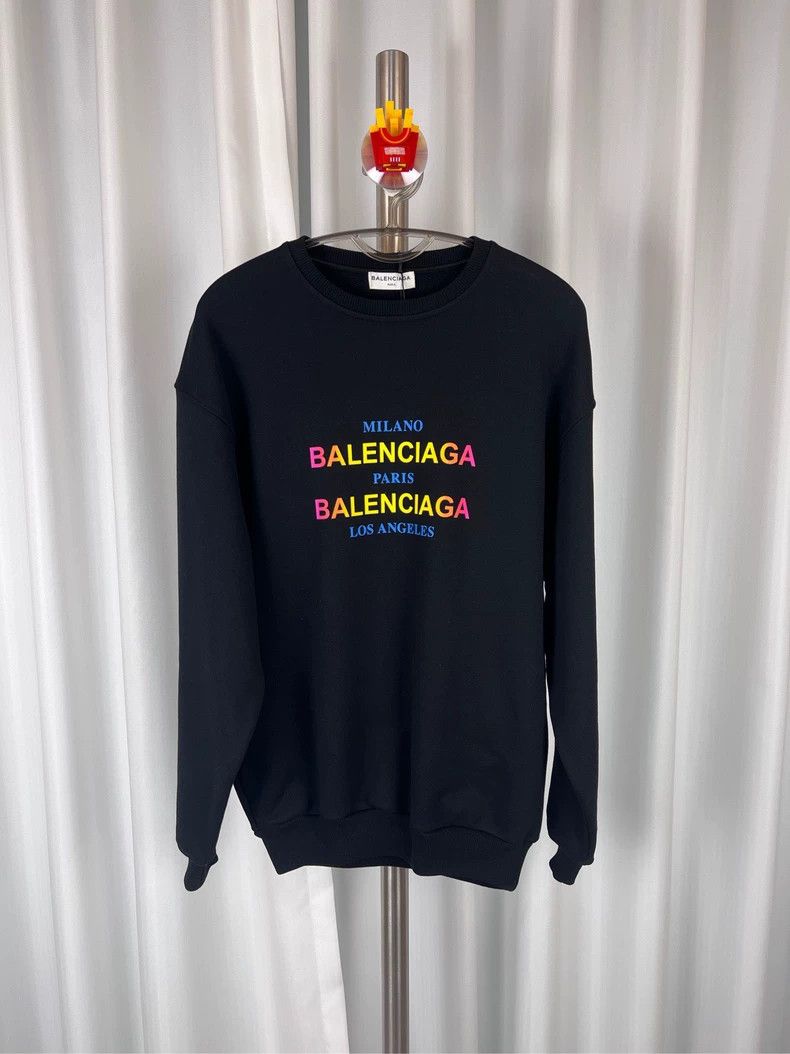 Balenciaga Balenciaga Black Hoodie Rainbow Slogan logo Size US XS / EU 42 / 0 - 2 Thumbnail