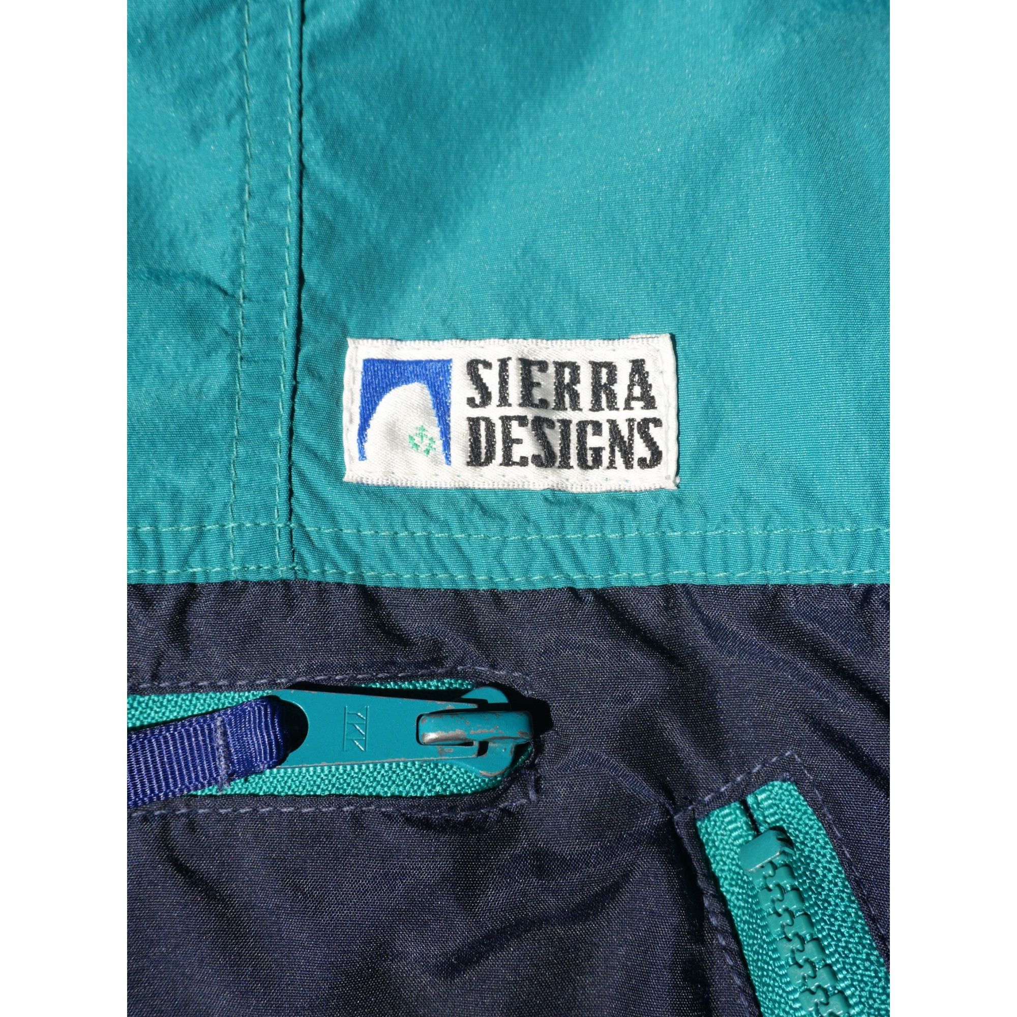 Sierra Designs Vintage 90s Sierra Designs Turquoise & Navy Quarter Zip Pull Size US M / EU 48-50 / 2 - 2 Thumbnail
