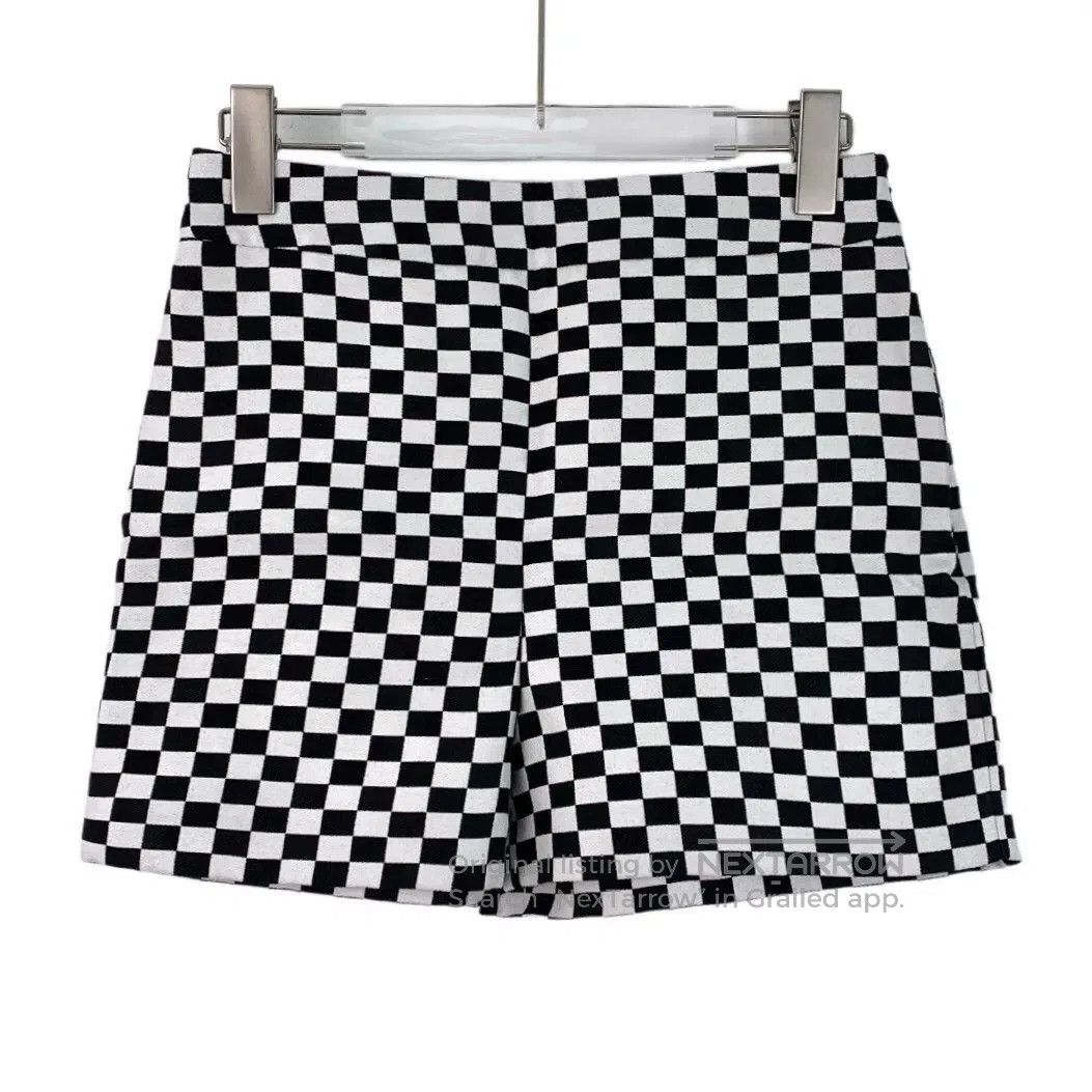 Dior dior black and white checkered cotton shorts. Size US 34 / EU 50 - 1 Thumbnail