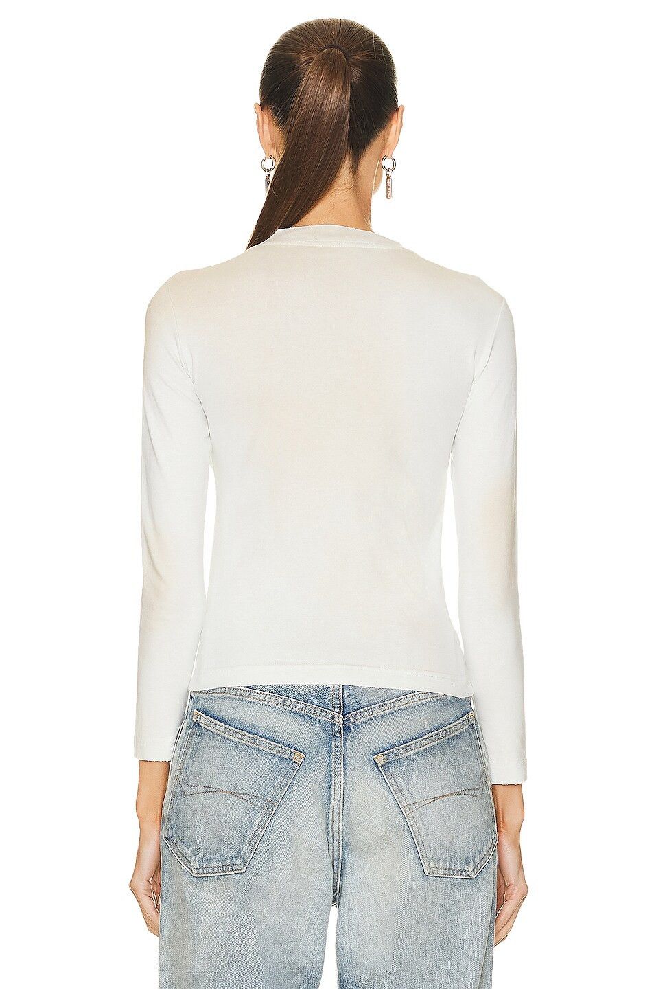 Balenciaga o1srvl11e0425 Styling Hotline Long Sleeve Tight T-Shirt Size M / US 6-8 / IT 42-44 - 3 Thumbnail