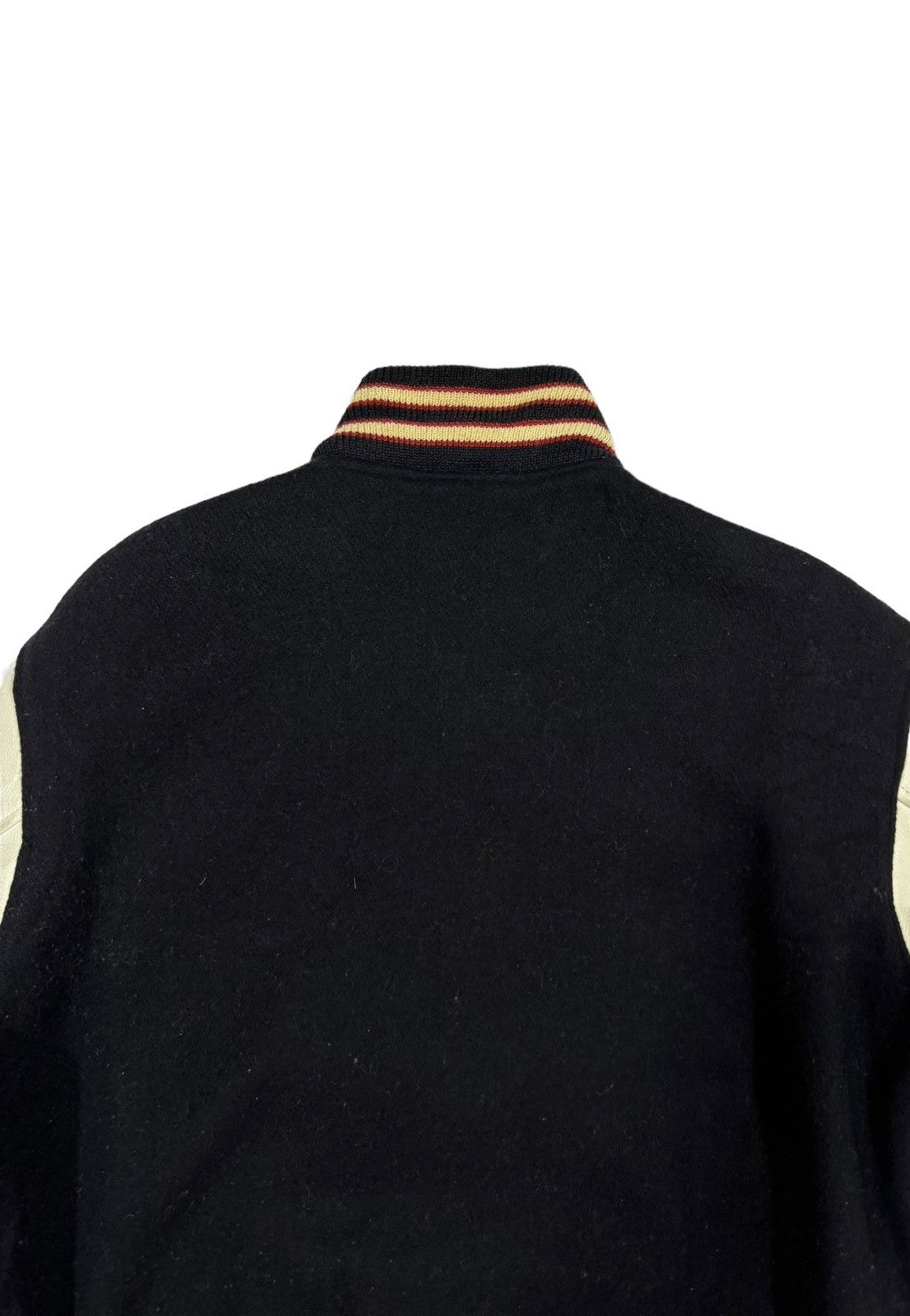 Vtg🔥80’s Golden Bear Wool Varsity Sleeve Leather Jacket