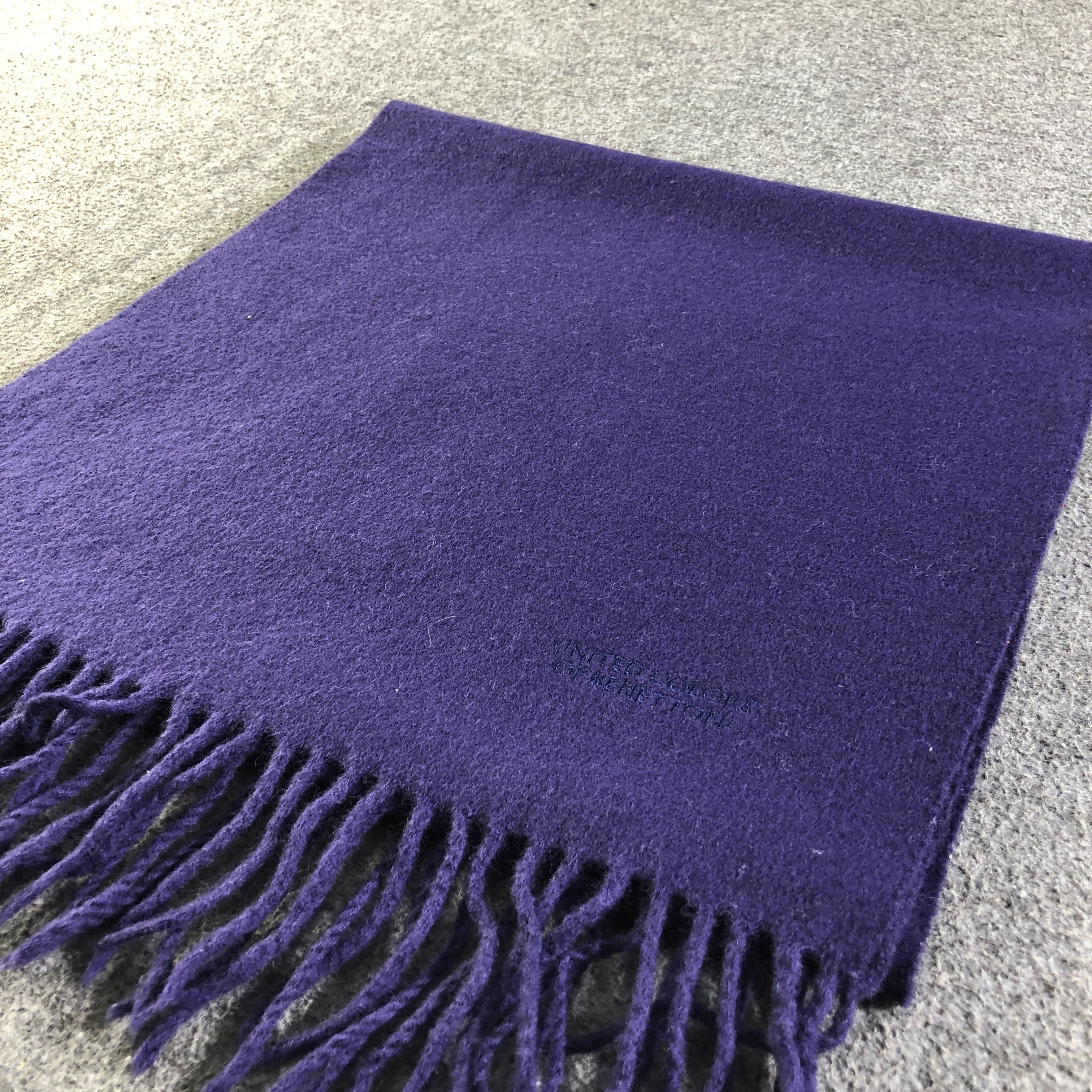 United Colors Of Benetton United Colors Of Benetton Wool Scarf Muffler V2758 Size ONE SIZE - 3 Thumbnail
