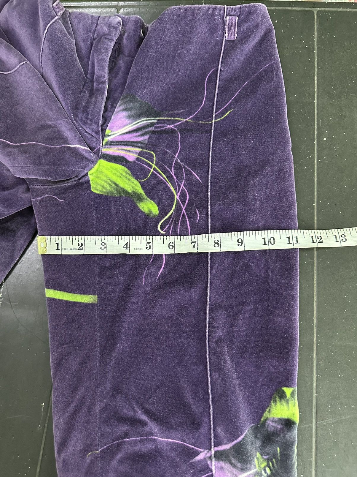 Versace Versus Versace Purple Floral Jeans Couture Size 24" / US 00 / IT 34 - 8 Thumbnail