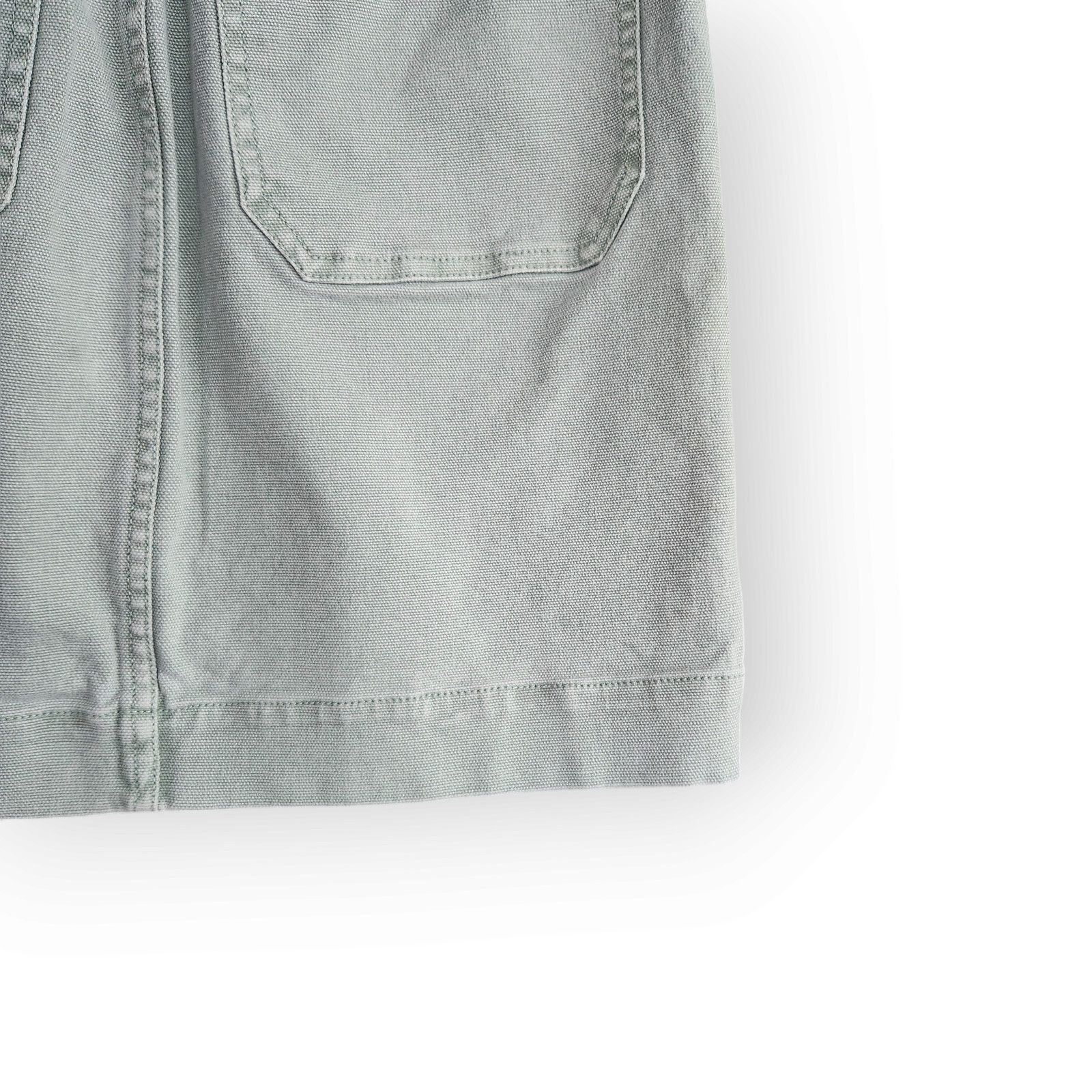 Madewell Madewell Light Green High Waisted Jean Mini Skirt 26 Size 26" / US 2 / IT 38 - 6 Thumbnail