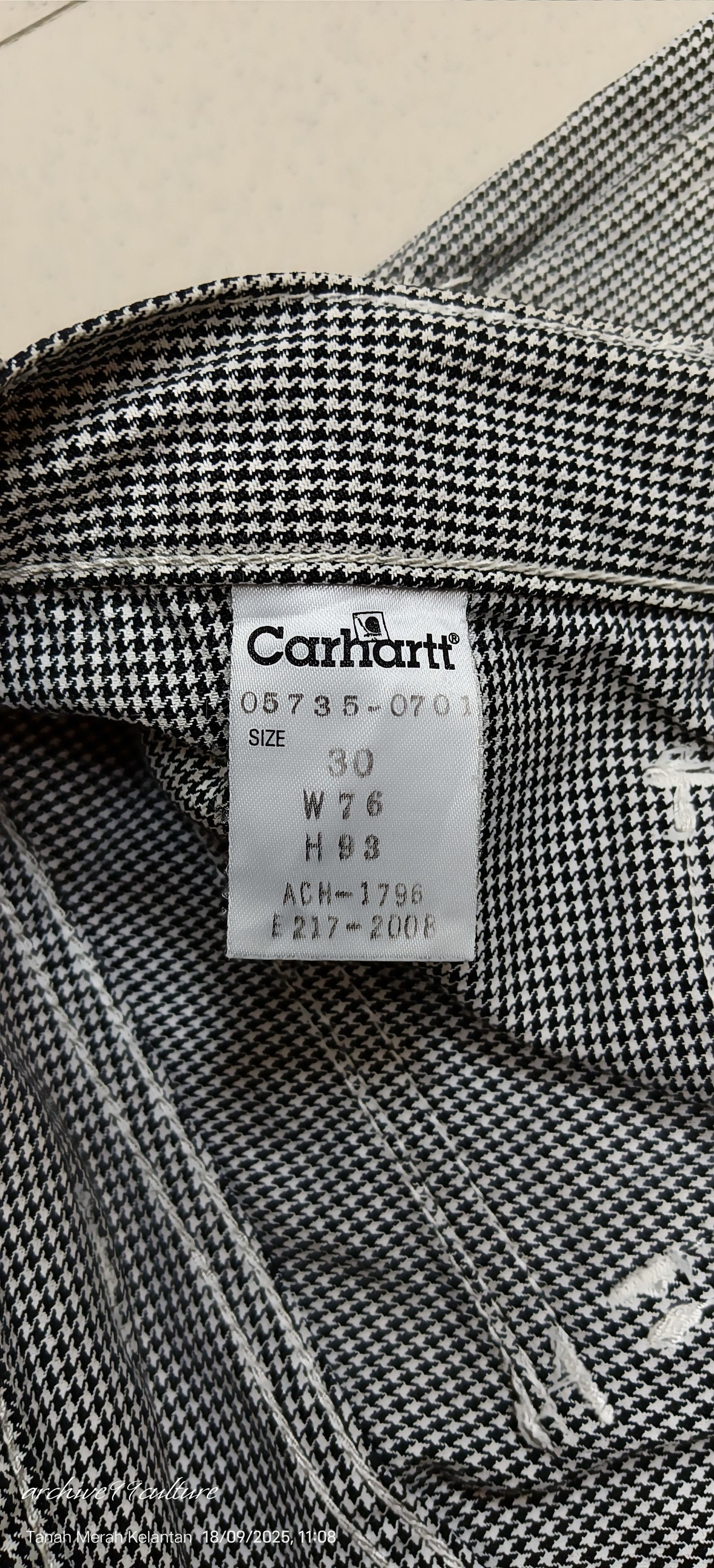 Carhartt Carhartt gingham check plaid bush pants low riseJapan Size US 30 / EU 46 - 3 Thumbnail