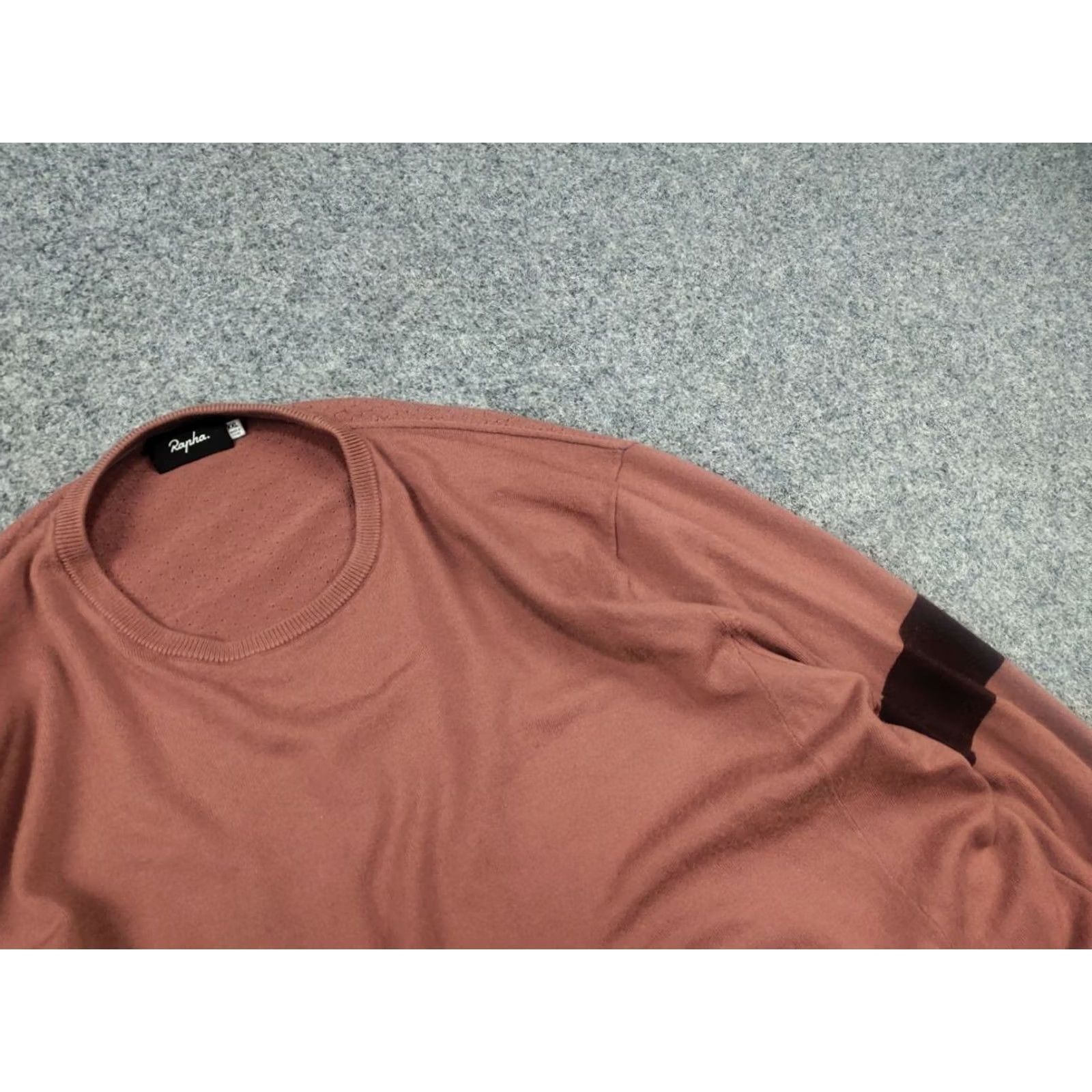 Rapha Rapha Casual Merino Wool Blend Crew Neck Knit Jumper Sweater Cycling Zip pockets XL Coral Men Size US XL / EU 56 / 4 - 7 Thumbnail