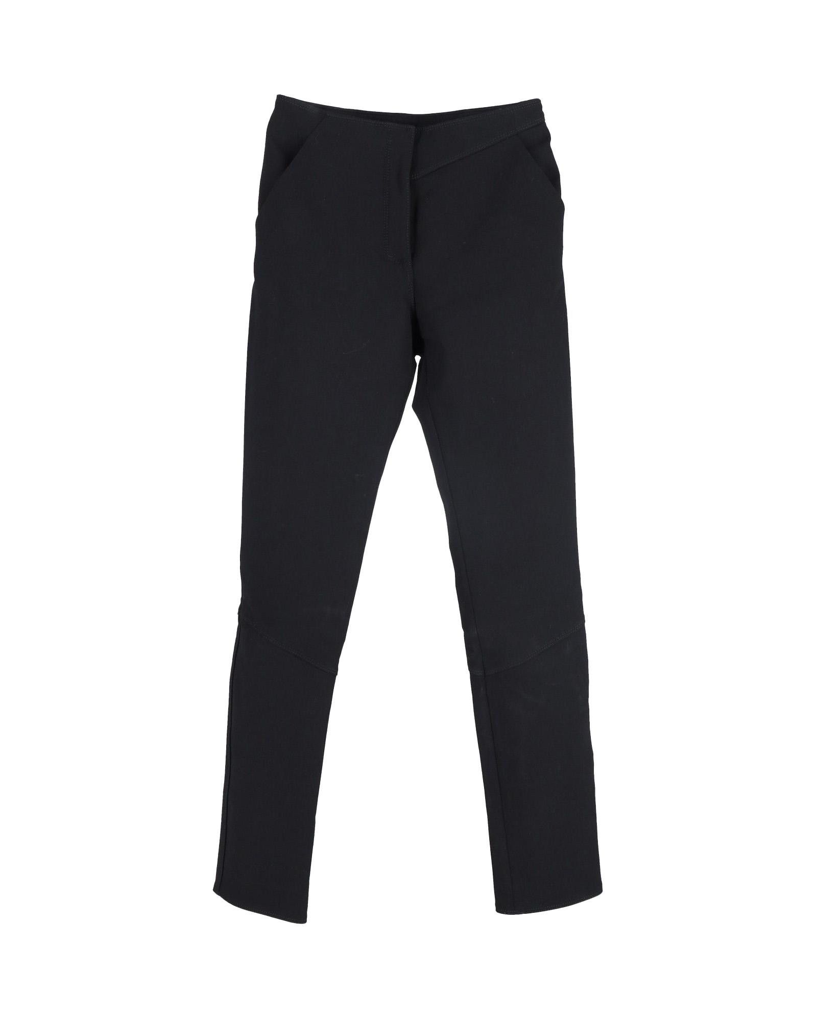 image of Balenciaga Luxurious Black Wool Tapered Trousers With Modern Paneled Details, Women's (Size 26)