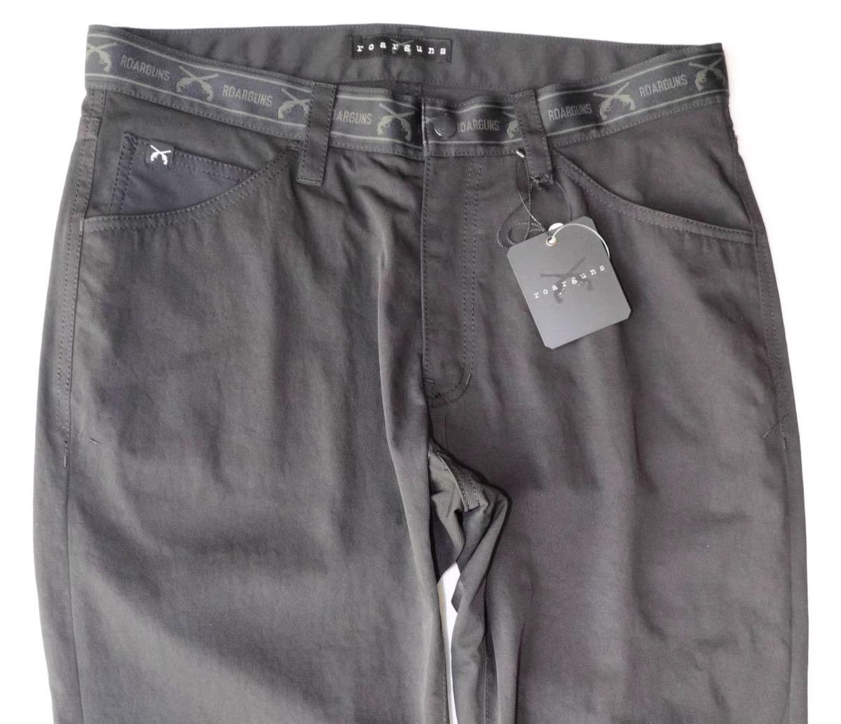 Roar roar roarguns New Black Denim Jeans K11 Size US 33 - 2 Thumbnail
