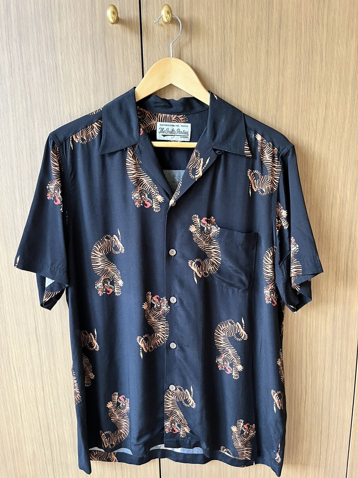 トップス WACKOMARIA \"GUILTY PARTIES\" Tiger T XL Tim Lehi Wacko Maria Guilty Parties XL Hawaiian Shirt