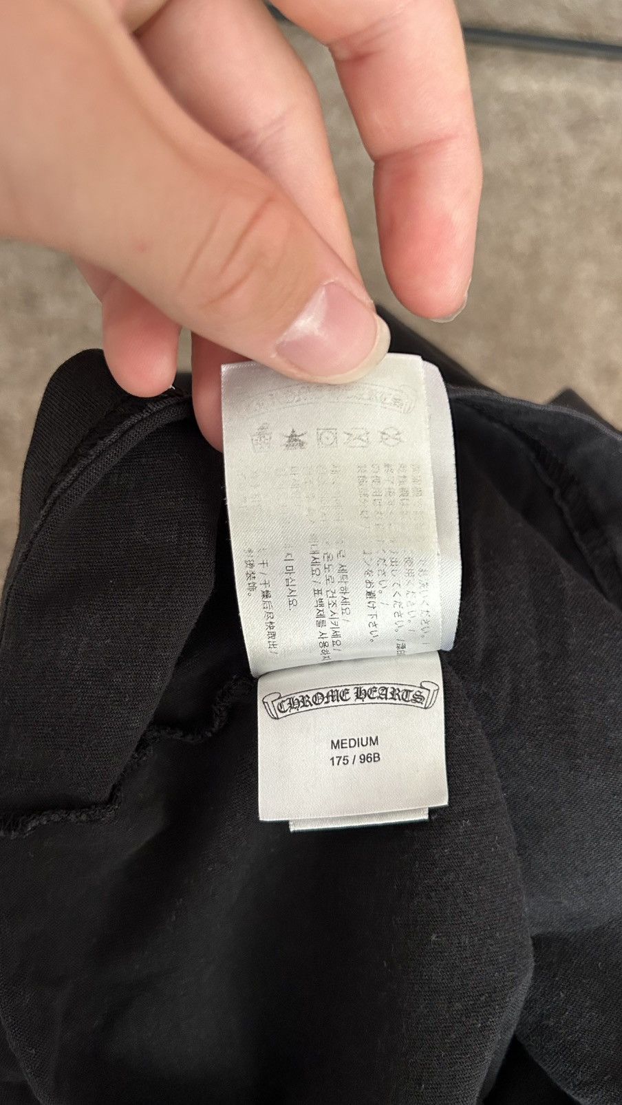 Chrome Hearts Chrome Hearts Black Grey Staff Tee Size US M / EU 48-50 / 2 - 13 Thumbnail