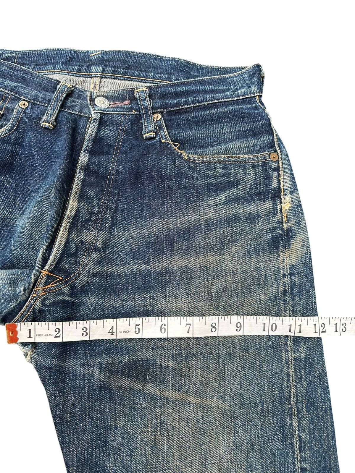 Kapital Vintage Denime Selvedge Distressed Denim Jeans Size US 30 / EU 46 - 20 Thumbnail