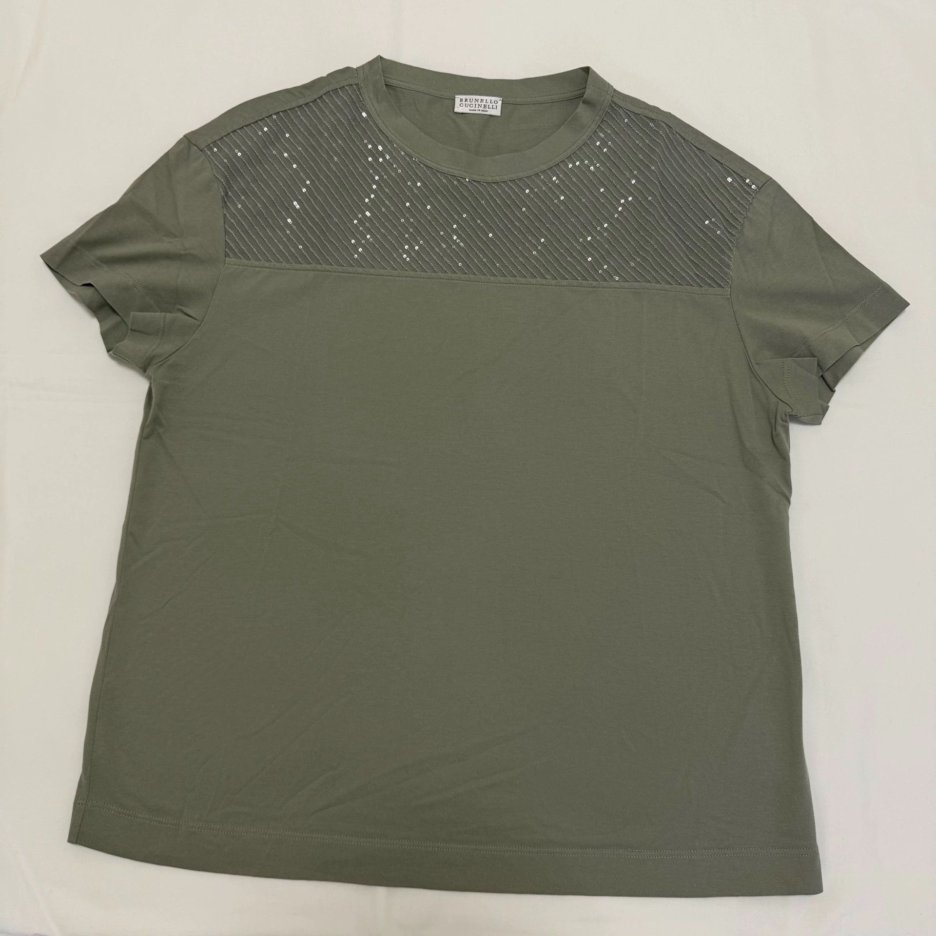 Brunello Cucinelli Brunello Cucinelli Sequin T-Shirt S - dmc Size US S / EU 44-46 / 1 - 1 Thumbnail