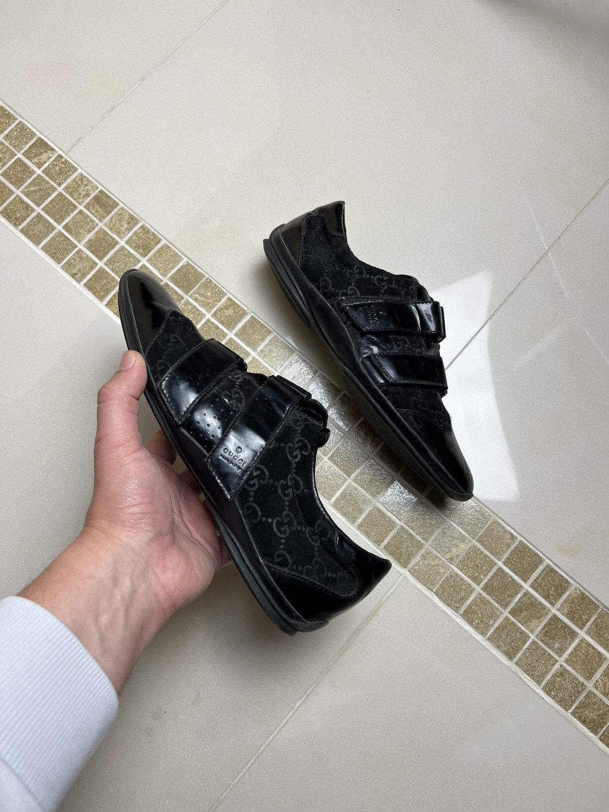 Gucci Gucci Sneakers With Gg Cross Detail In Suede Leather