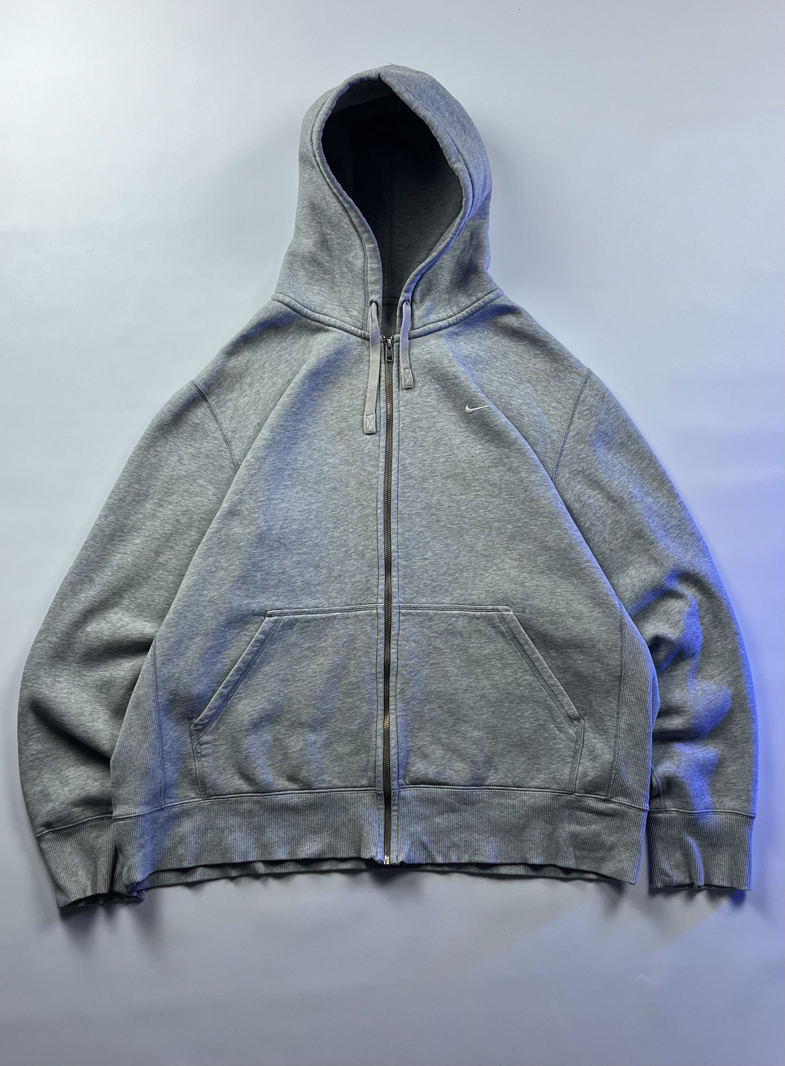 Nike × Vintage Vintage! Nike Basic Zip Through Hoodie Size US XXL / EU 58 / 5 - 1 Thumbnail