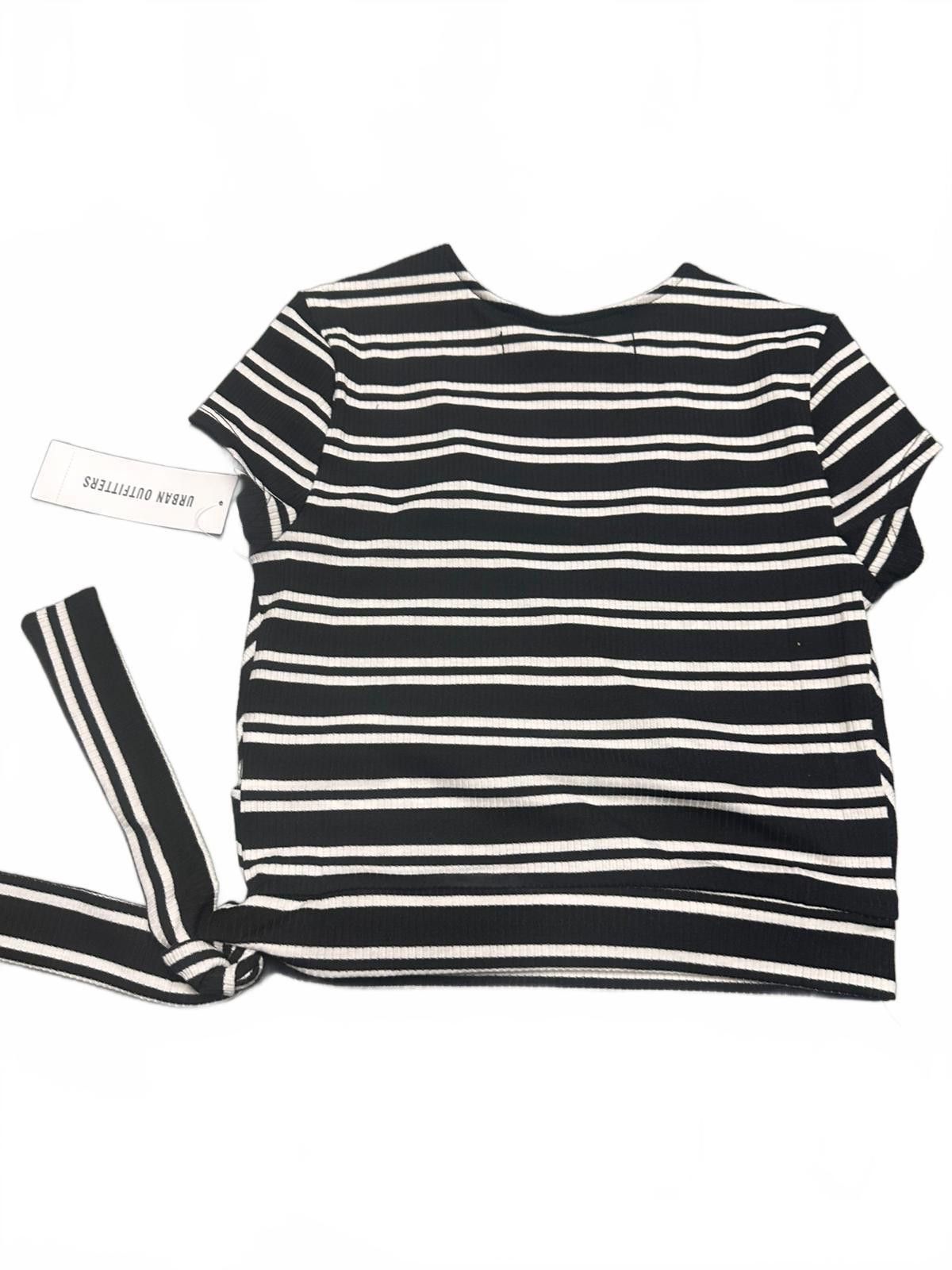 Designer Silence + Noise Striped Wrap Top Size S / US 4 / IT 40 - 3 Thumbnail