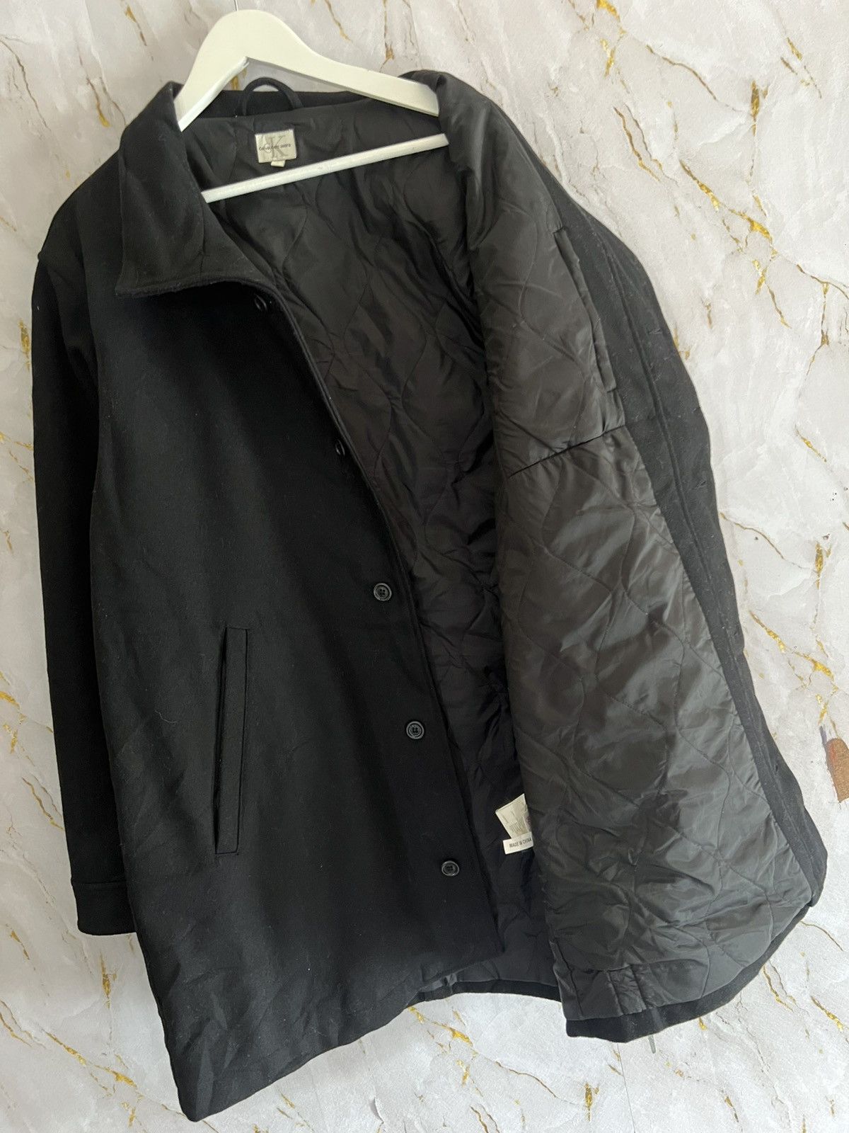 Calvin Klein Calvin Klein Long Jacket Designer Minimalist Outerwear Size US L / EU 52-54 / 3 - 8 Thumbnail