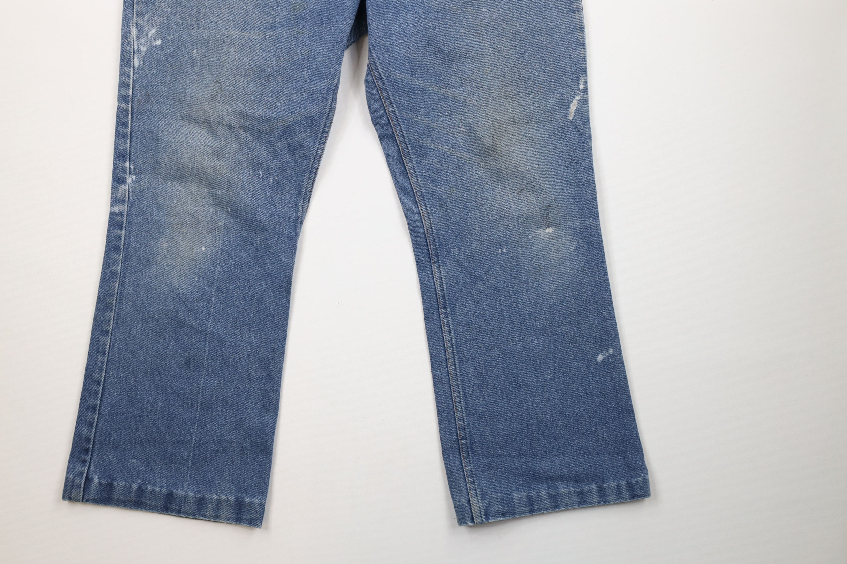 Vintage Vintage 70s Streetwear Wide Leg Bell Bottoms Denim Jeans USA Size US 38 / EU 54 - 4 Thumbnail