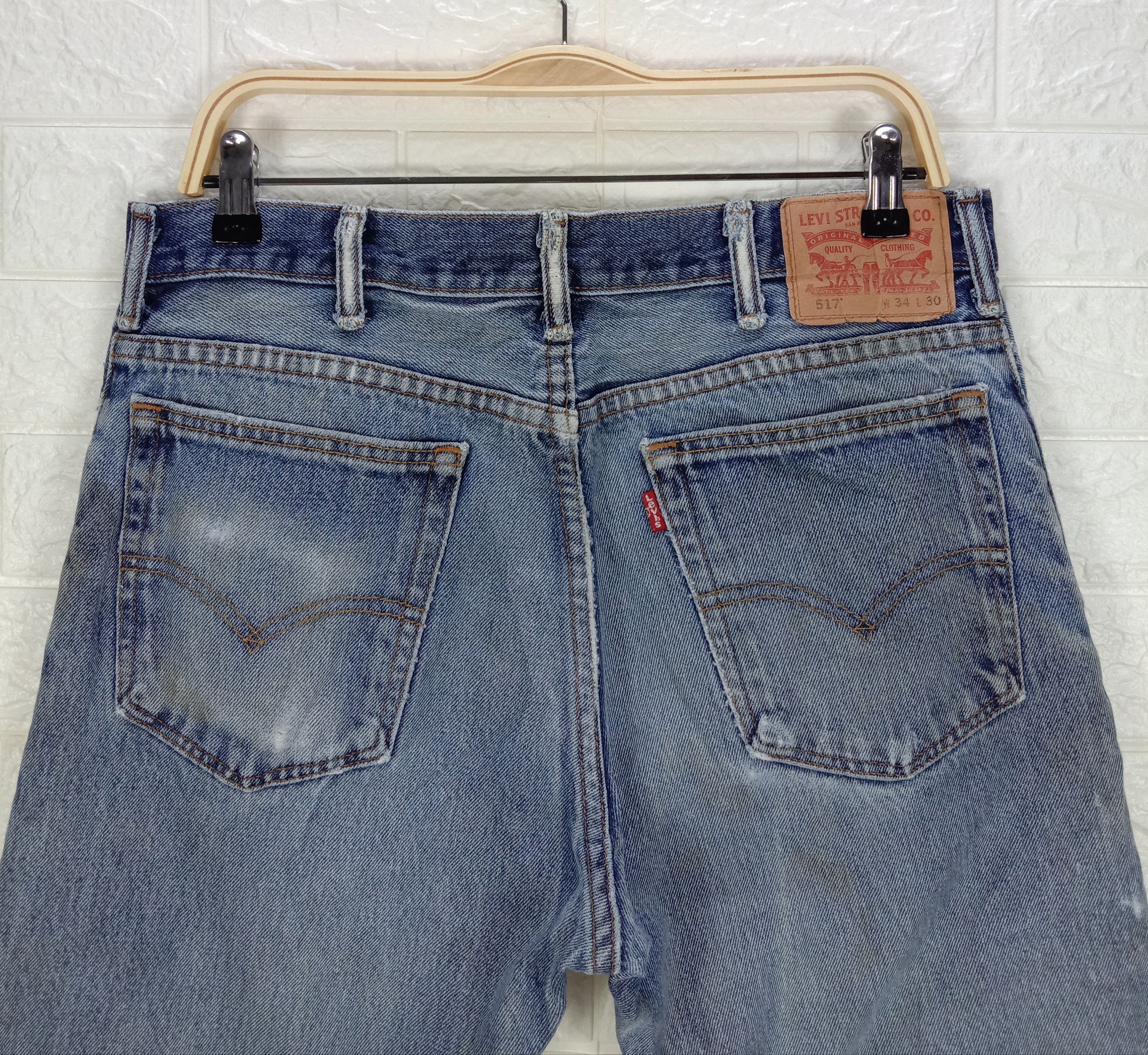Levi's Vintage Levi's 517 Flare Jeans Dirty Wash Distressed Denim Size US 33 - 6 Thumbnail