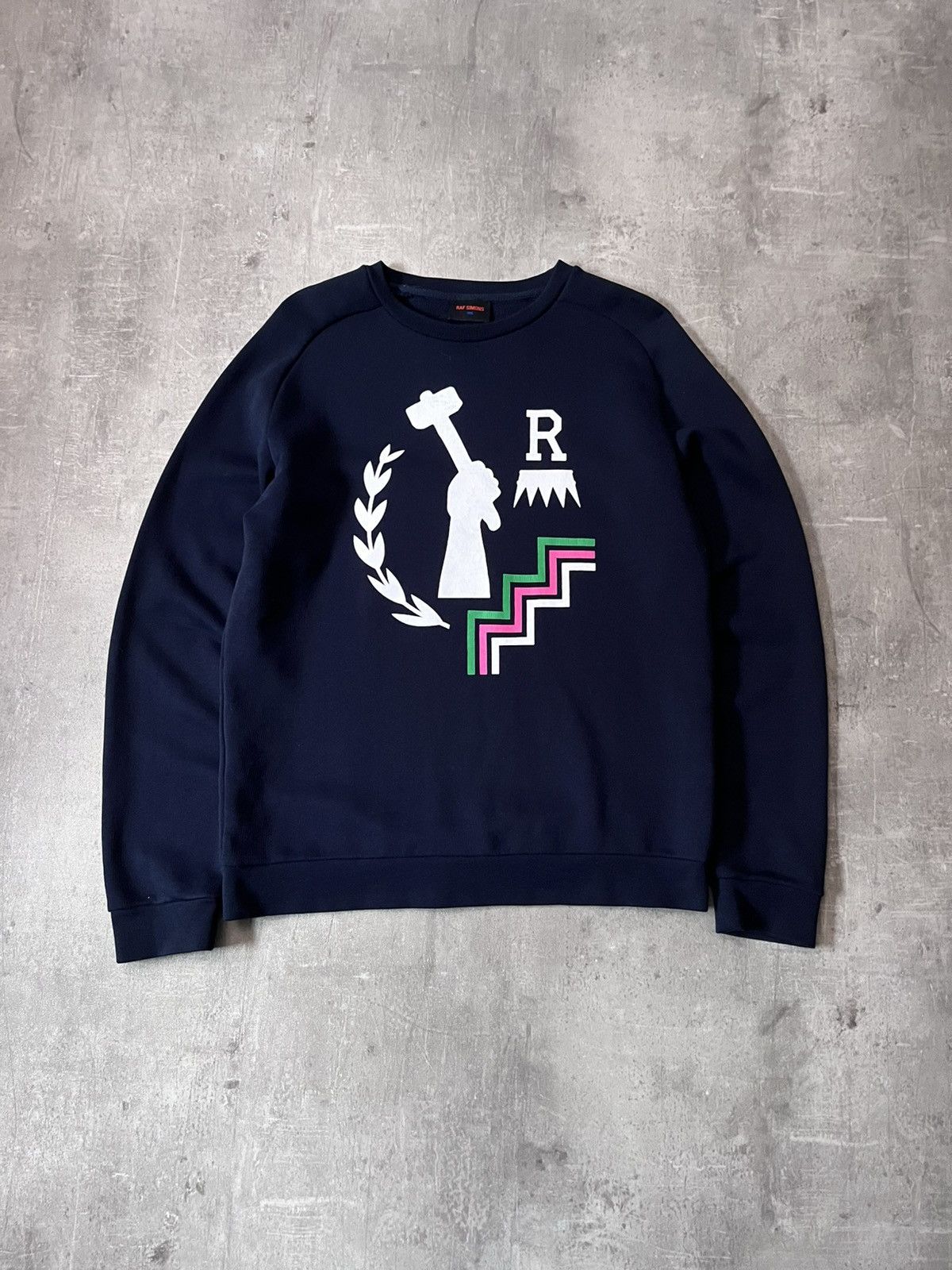 Raf Simons Raf Simons One 9 Nine 5 navy sweatshirt Size US M / EU 48-50 / 2 - 1 Thumbnail