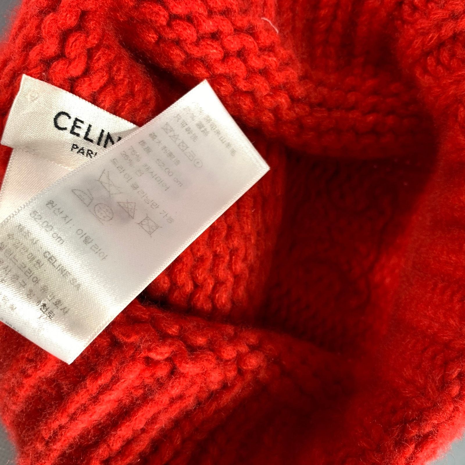 Celine CELINE Size One Size Red Cashmere Size ONE SIZE - 7 Thumbnail