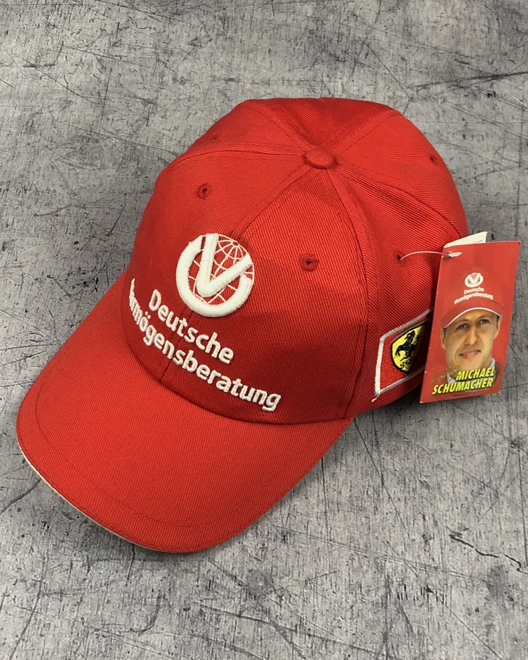 Ferrari 90s Deadstock Ferrari Schumacher Cap F1 Racing Size ONE SIZE - 1 Thumbnail