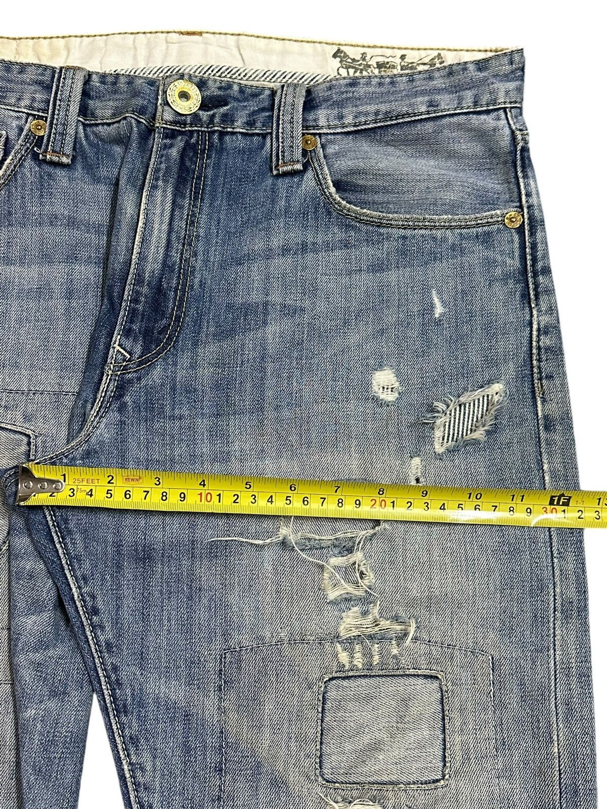 Levi's Vintage 90s Levis Faded Wash Distressed Style Loose Jeans Size US 35 - 14 Thumbnail
