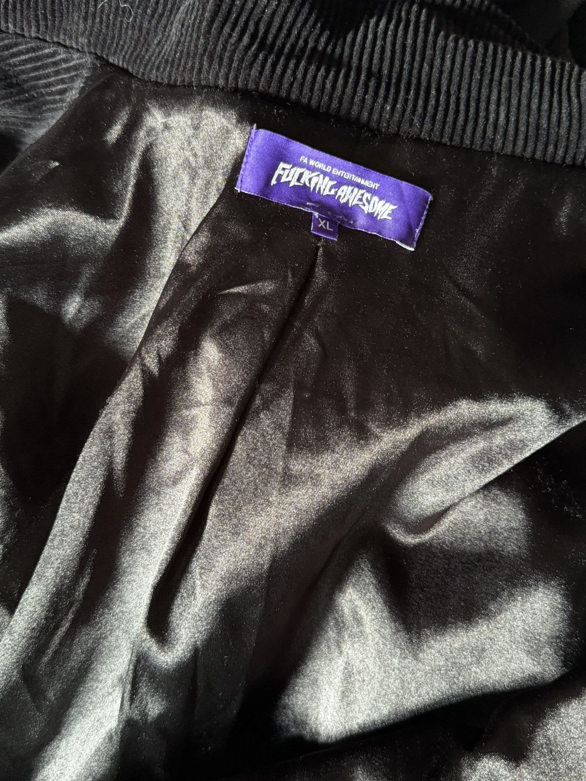 Fucking Awesome Fucking Awesome Black Corduroy Jacket Size US XL / EU 56 / 4 - 5 Thumbnail