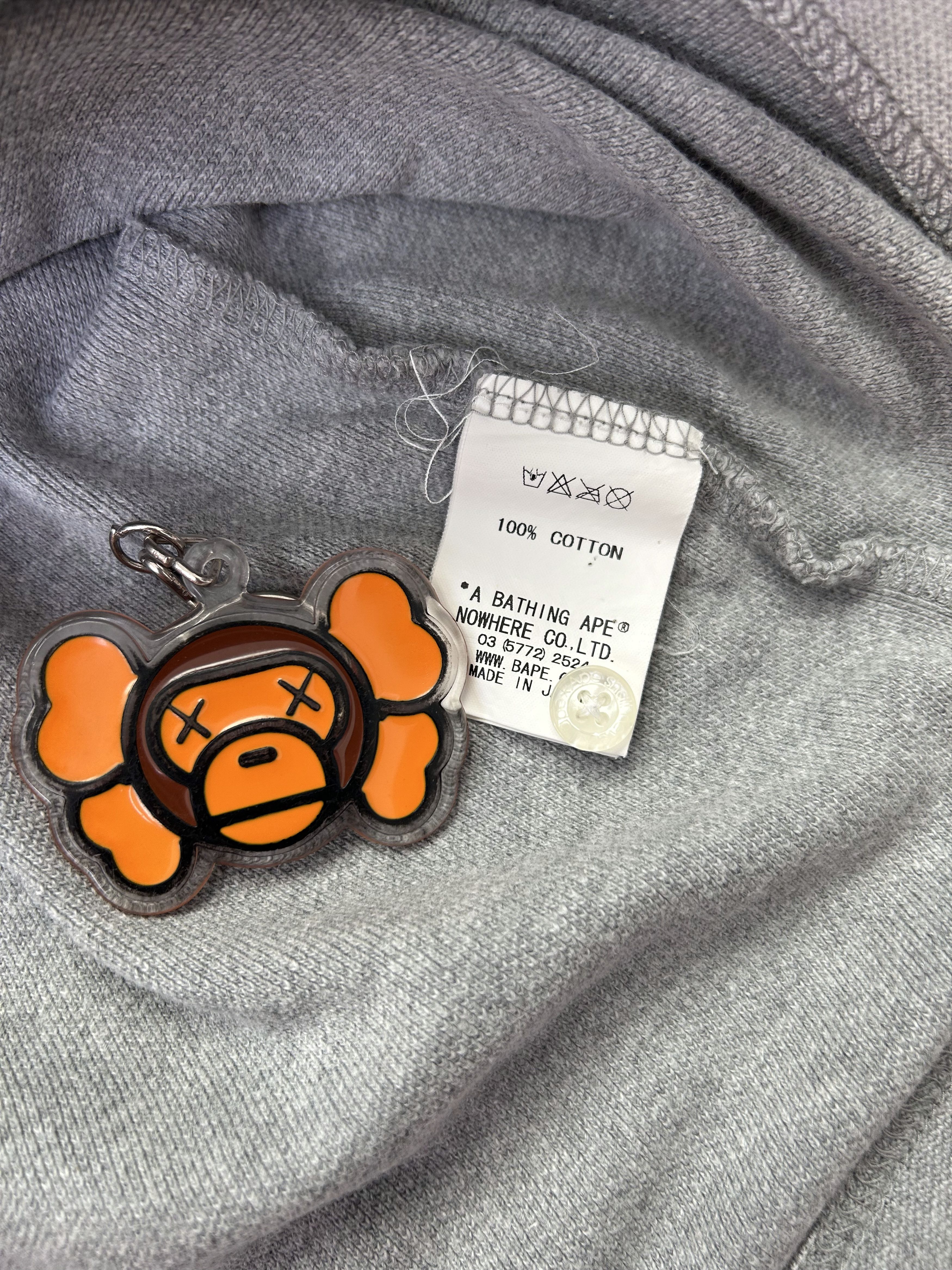 Bape Bape Sta Pattern Gray/White Polo [Size M] Size US M / EU 48-50 / 2 - 5 Thumbnail