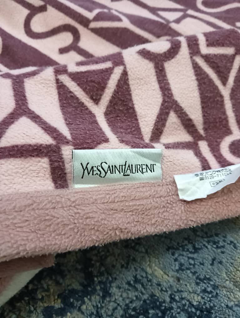 Yves Saint Laurent Vintage YSL throw blanket 120cmx200cm Size ONE SIZE - 4 Thumbnail