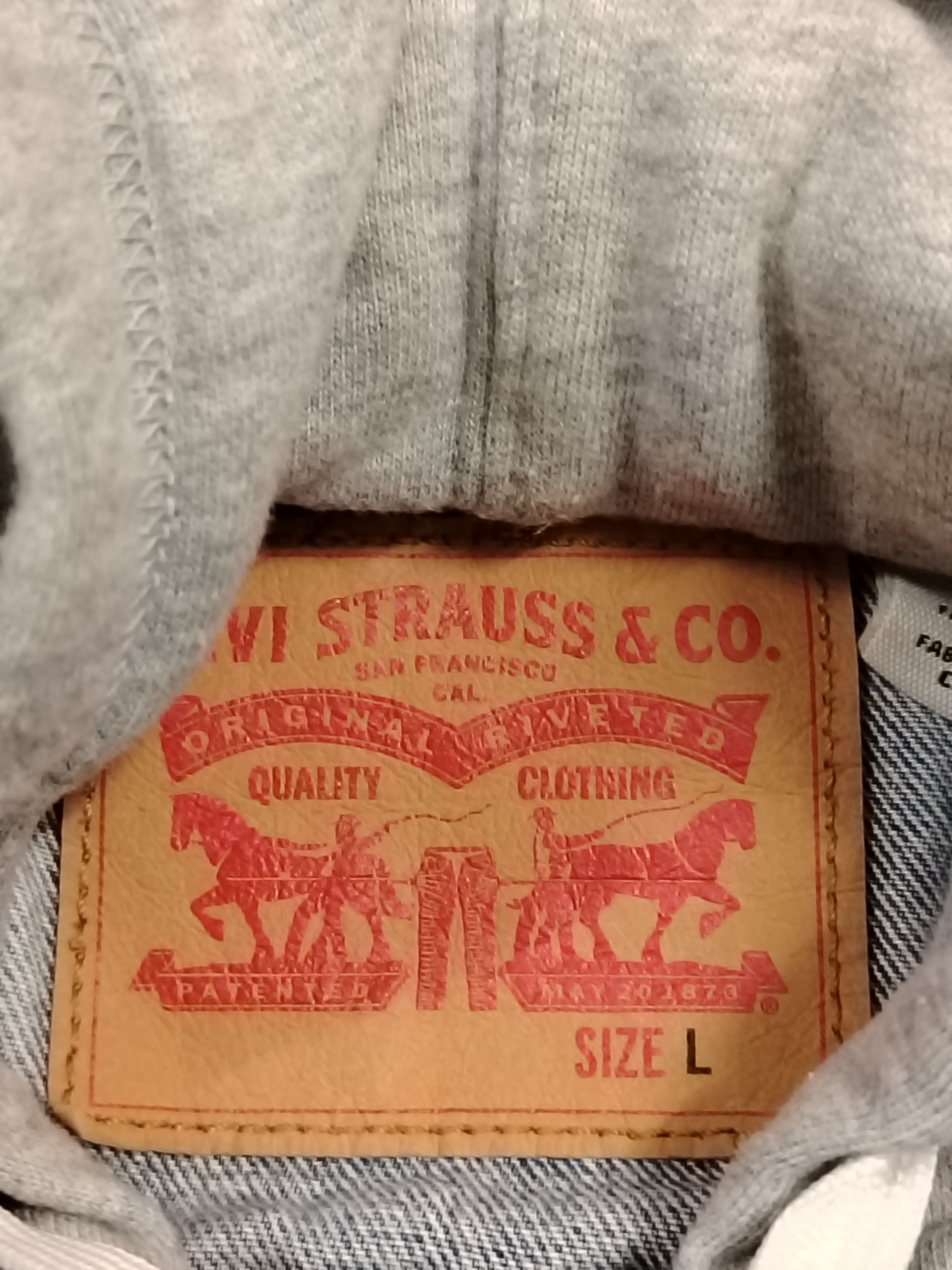 Levi's Levis denim hooded jacket with patches Size US L / EU 52-54 / 3 - 5 Thumbnail