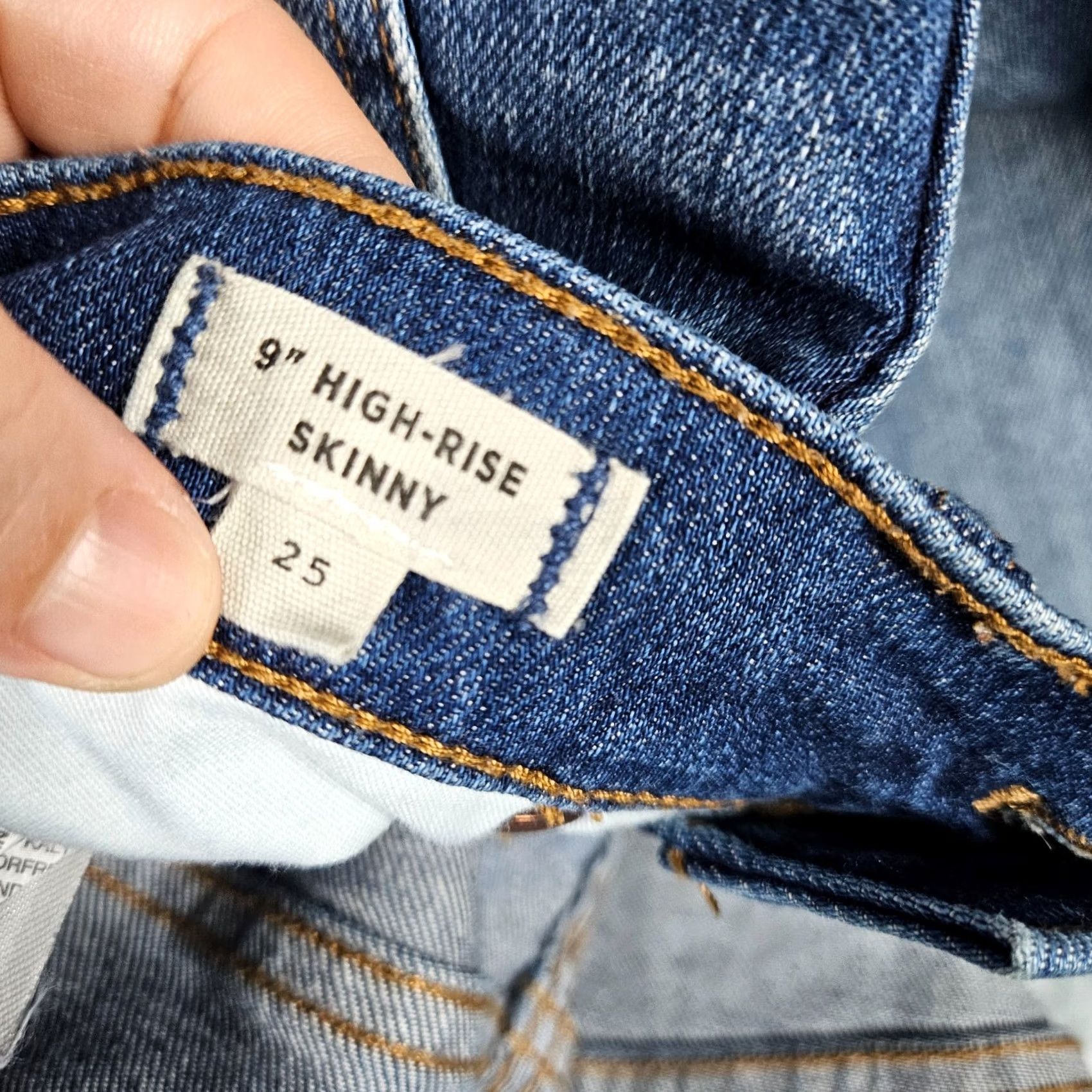 Madewell Madewell Jeans Womens 25 Blue Women High Riser Skinny distressed Raw Hem Size Size 42" / US 20 - 3 Thumbnail