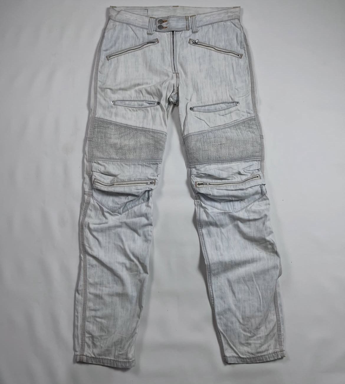 Issey Miyake 2000s Cabane de Zucca Multipocket Jeans Biker y2k Lgb Size US 32 / EU 48 - 1 Thumbnail