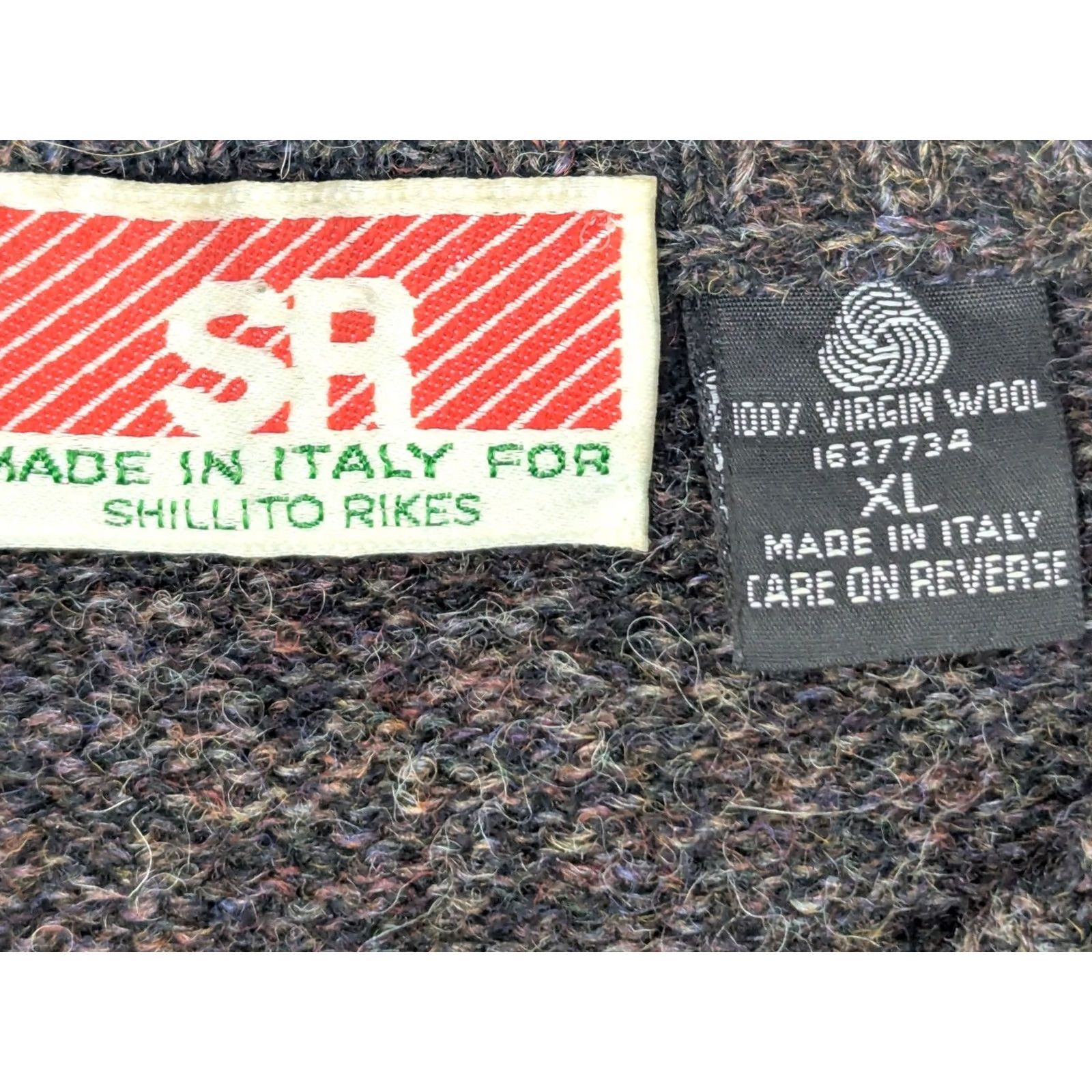 Vintage SR for Shillito Rikes VTG 100% Virgin Merino Wool Pullover Crew Neck Sweater Men XL Gray Size US XL / EU 56 / 4 - 4 Thumbnail