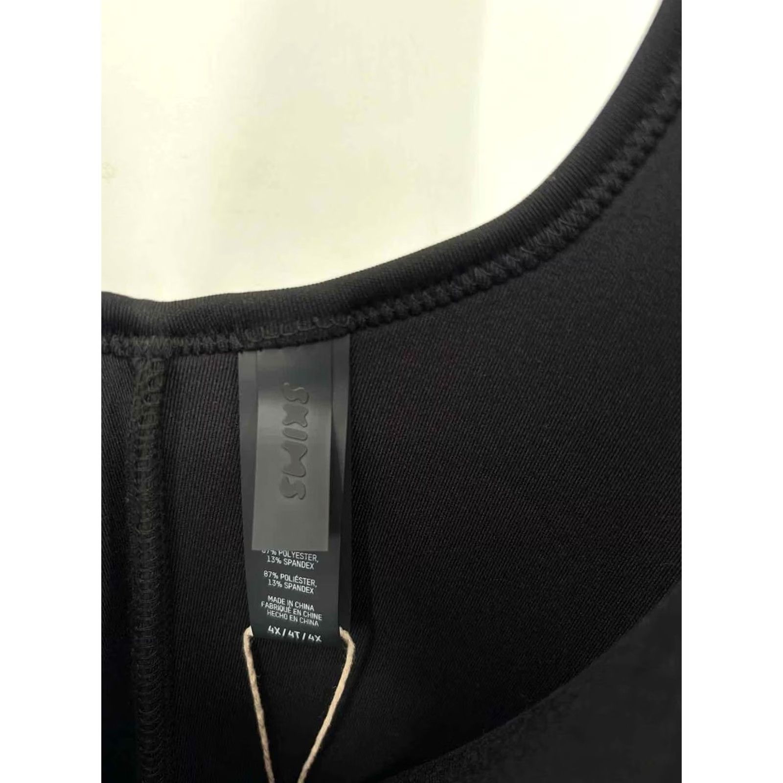 SKIMS Pre-Owned Skims Black Size 4X Sleeveless One-Piece Size XXL / US 16-18 / IT 52-54 - 3 Thumbnail