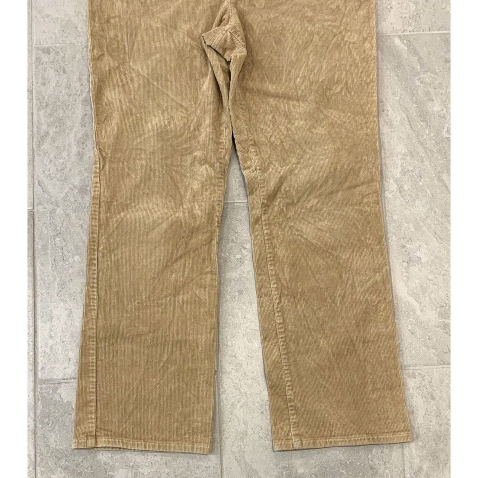 Ralph Lauren Lauren Ralph Lauren Jeans Co. Women’s 14 Tan Classic Straight Leg Corduroy Pants 34x30 Size 36" / US 14 / IT 50 - 4 Thumbnail