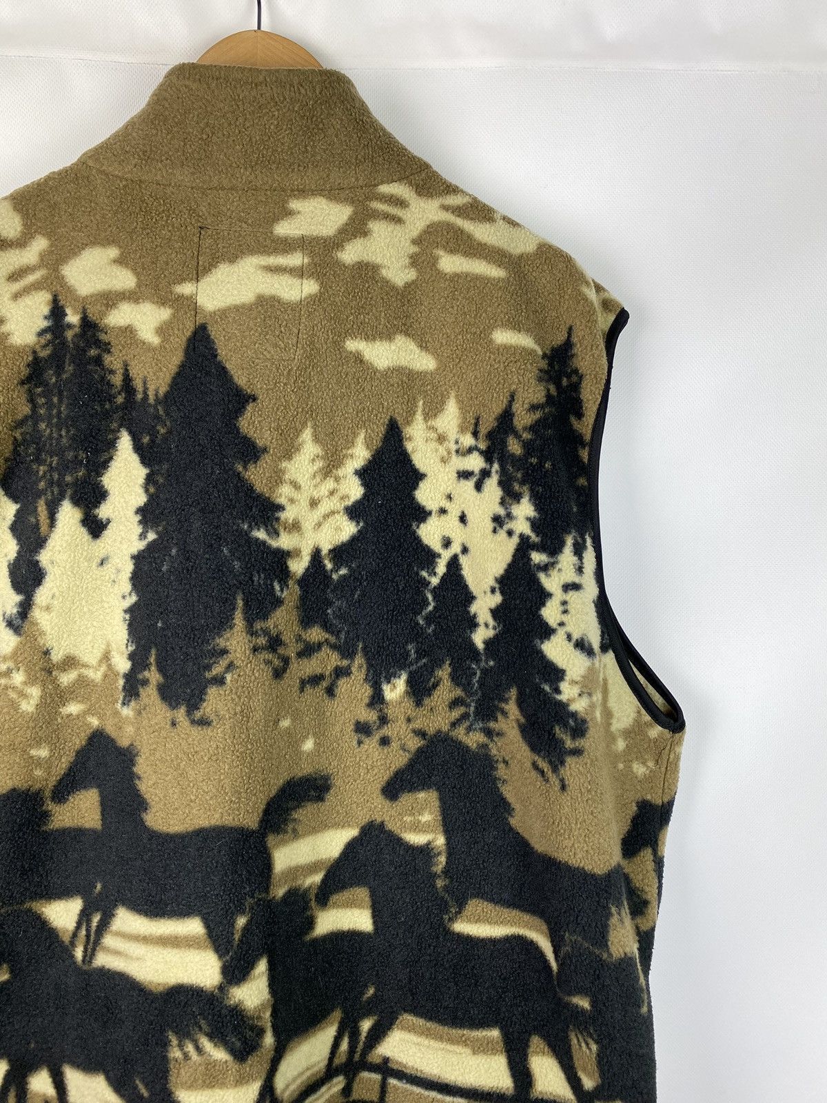 Japanese Brand Horses Animal Pattern Fleece Vest Waistcoat Size 3XL Size US XXL / EU 58 / 5 - 16 Thumbnail