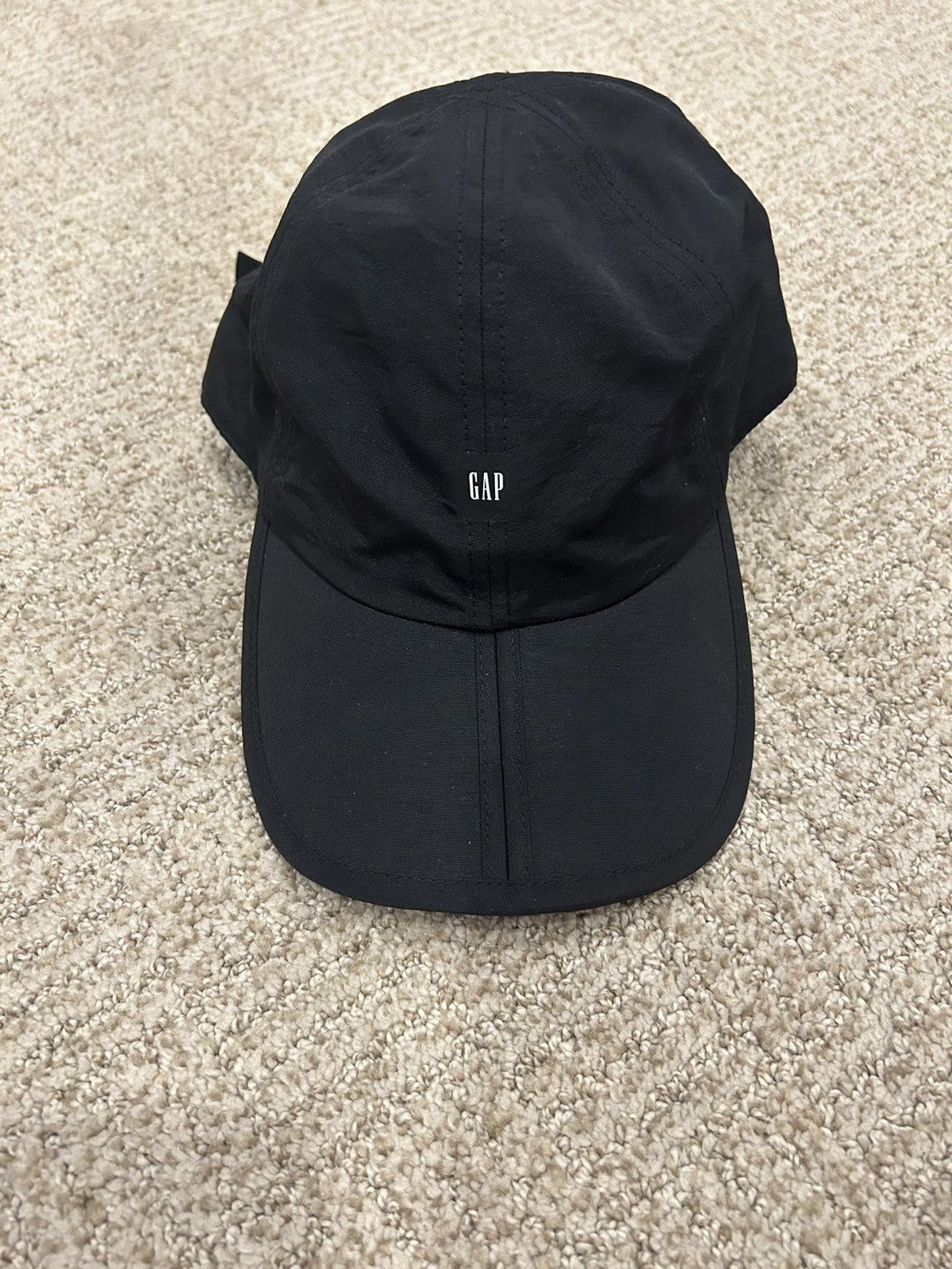 image of Yeezy X Gap Foldable Cap in Black, Men's