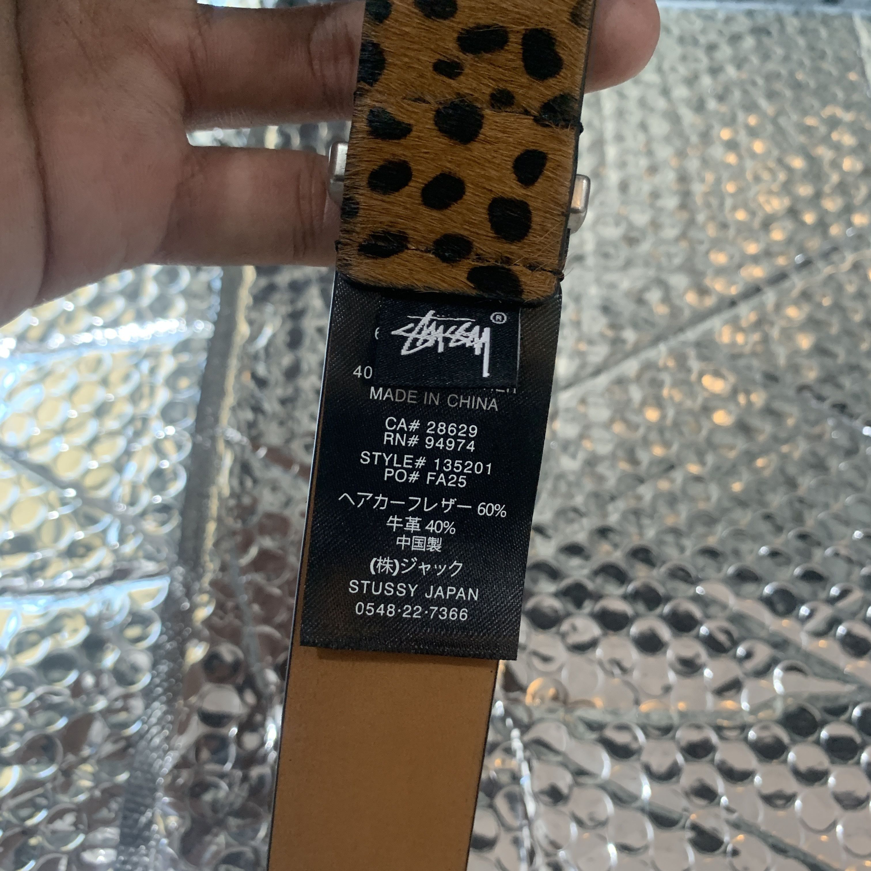 Stussy Stussy bamboo buckle belt leopard pattern Size ONE SIZE - 4 Thumbnail