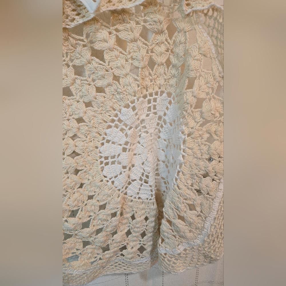 Other By Anthropologie Pieced Crochet Sweater Tank Size XXS / US 00 / IT 34 - 4 Thumbnail