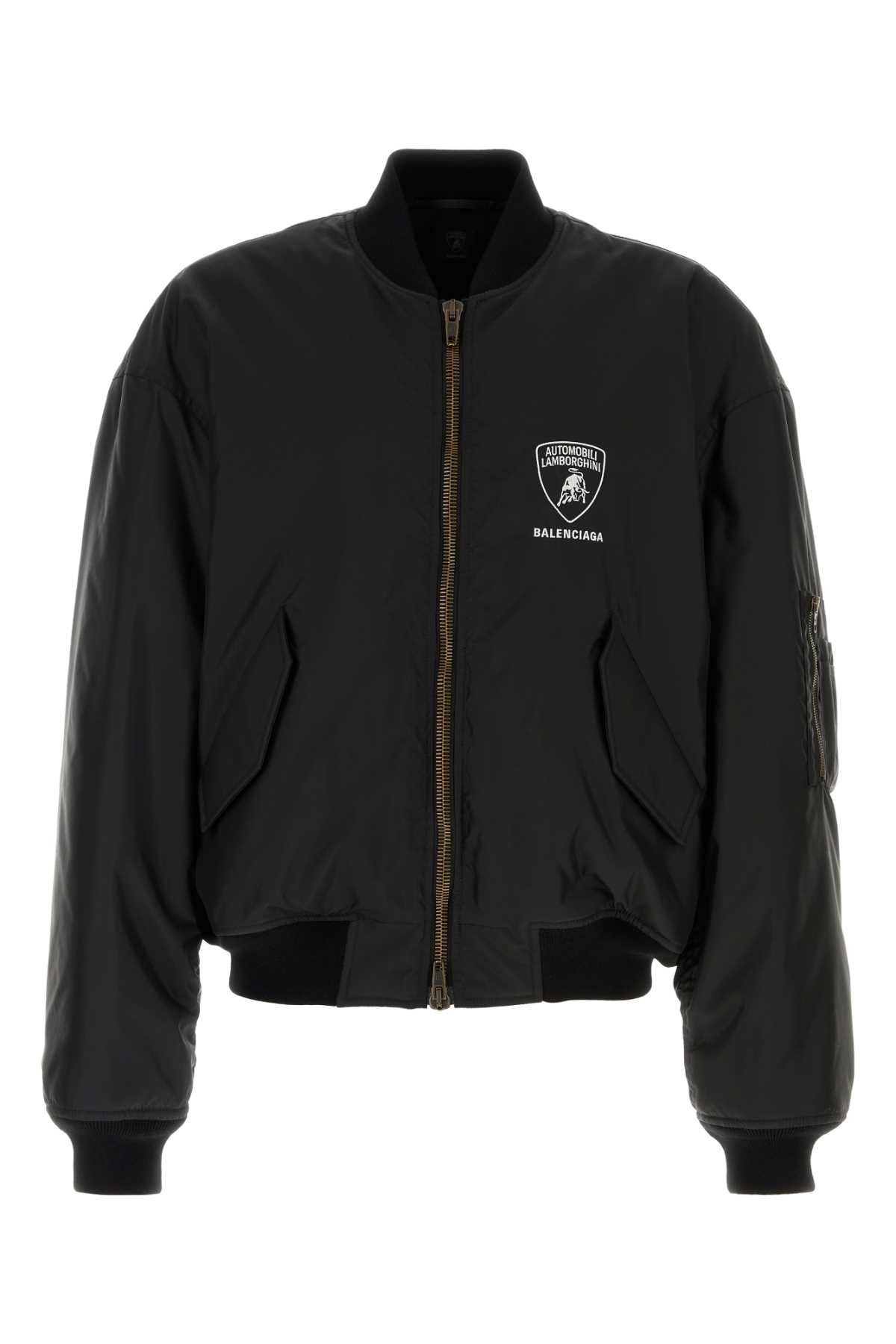 Balenciaga Black Nylon Balenciaga X Automobili Lamborghini Bomber Jacket Size US M / EU 48-50 / 2 - 1 Thumbnail