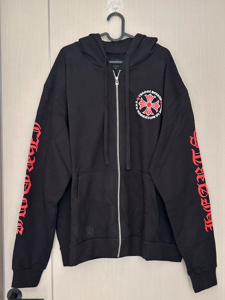 Chrome Hearts Chrome Hearts Red Cross Zip Hoodie Size US M / EU 48-50 / 2 - 1 Thumbnail